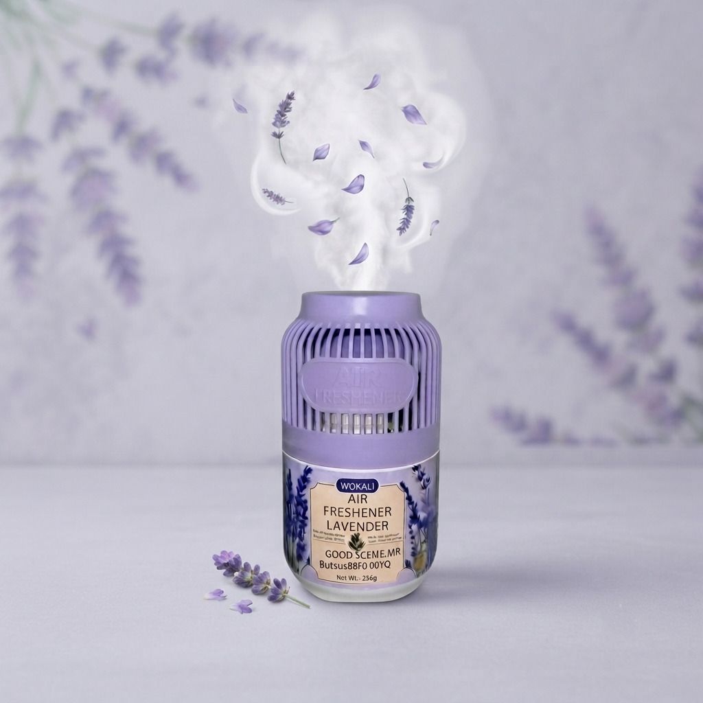 nivkez Lavender Diffuser Solid Lavender Air Freshener Floral Gel Fragrance for Indoor Spaces - Pcs 1-picture-0