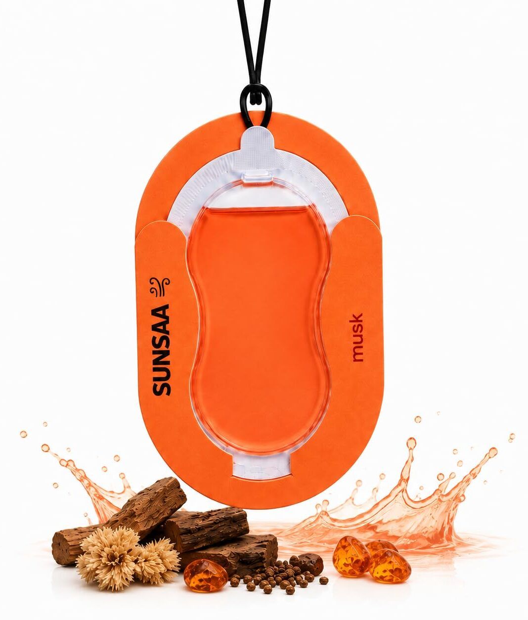 sunsaa Musk Car Freshener Diffuser Car Hanging Perfume Musk (Membrane) | Lasts Upto 30 Days-picture-16
