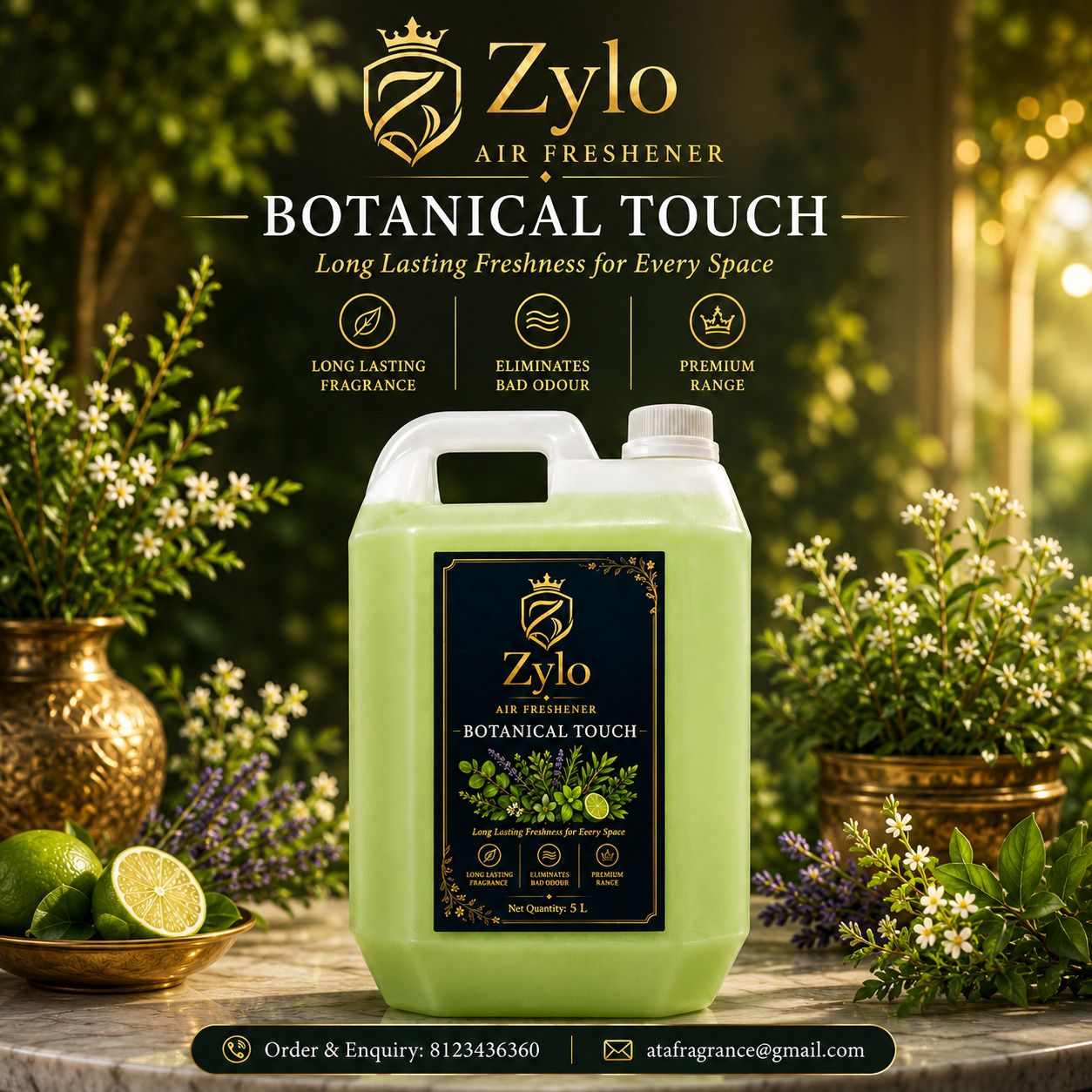 zylo Sandal, Jasmine, Rose, Lavender, Vanilla Spray, Refill BotanicalTouchZylo_001-picture-28