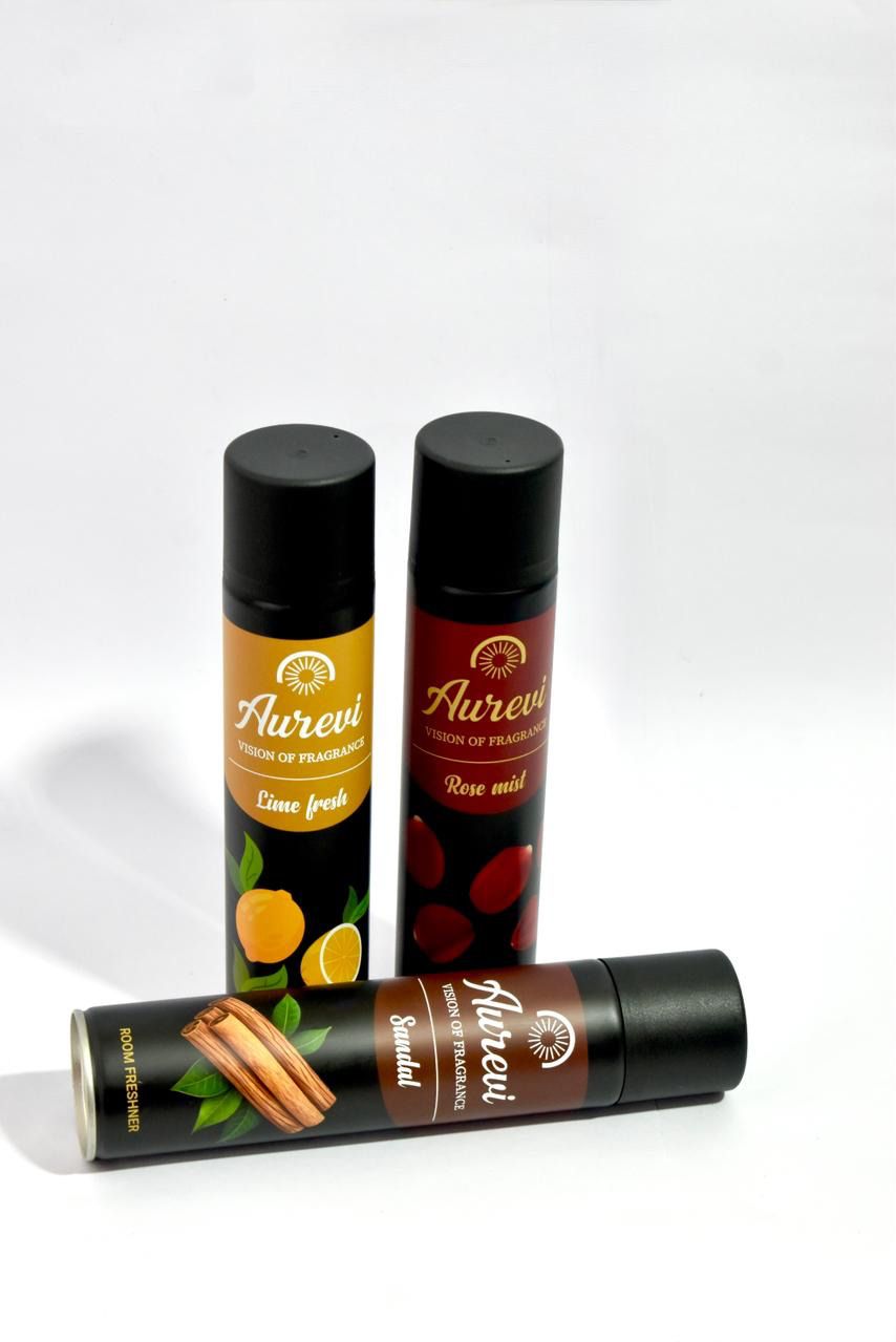 aurevi Rose, Lime, Sandal Spray Air freshner long lasting-picture-23