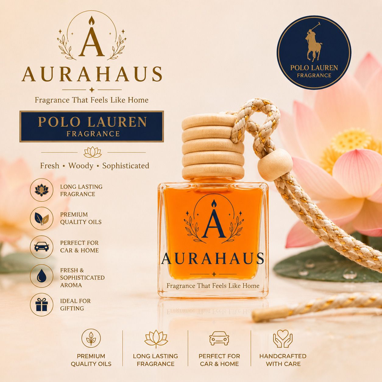 aurahaus Polo Inspired Diffuser Premium Woody Perfume Diffuser Bottle | Long Lasting Luxury Fragrance for Car, Home & Office-picture-25