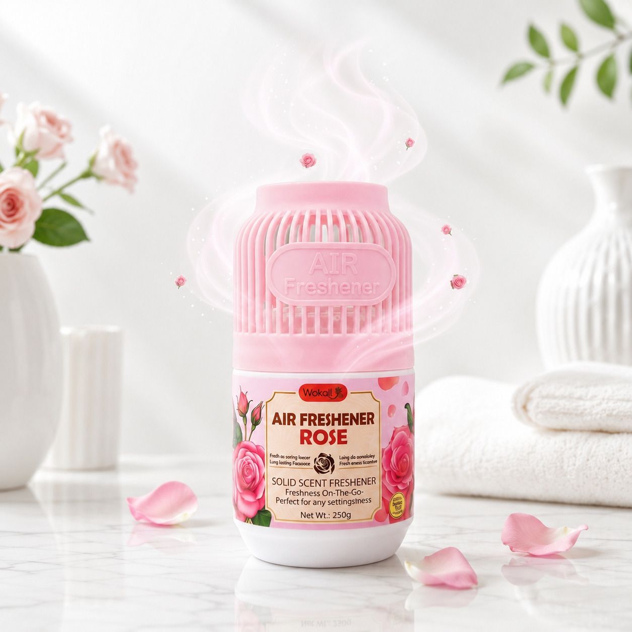 Rose Diffuser Rose Aroma Solid Air Freshener for Bedroom, Bathroom & Office | PACK OF 1-image-14