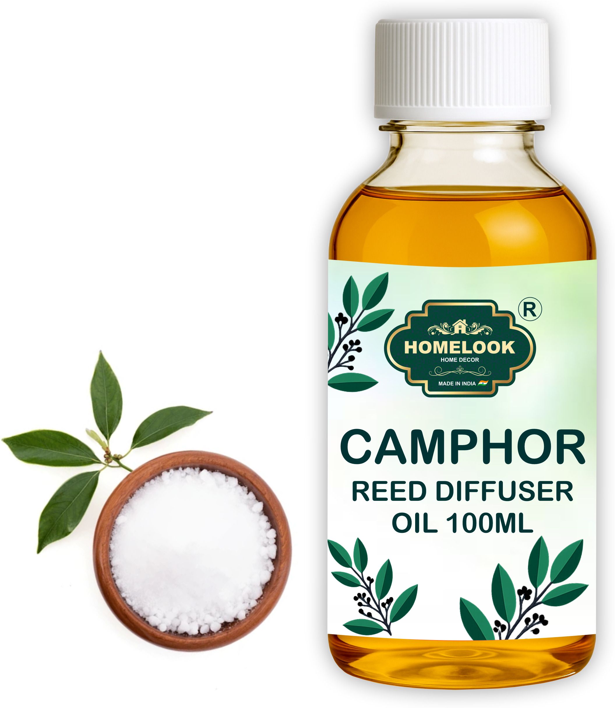 homelook Camphor Aroma Oil Aroma Oil Camphor 100ml Long Lasting Air Freshener-picture-10