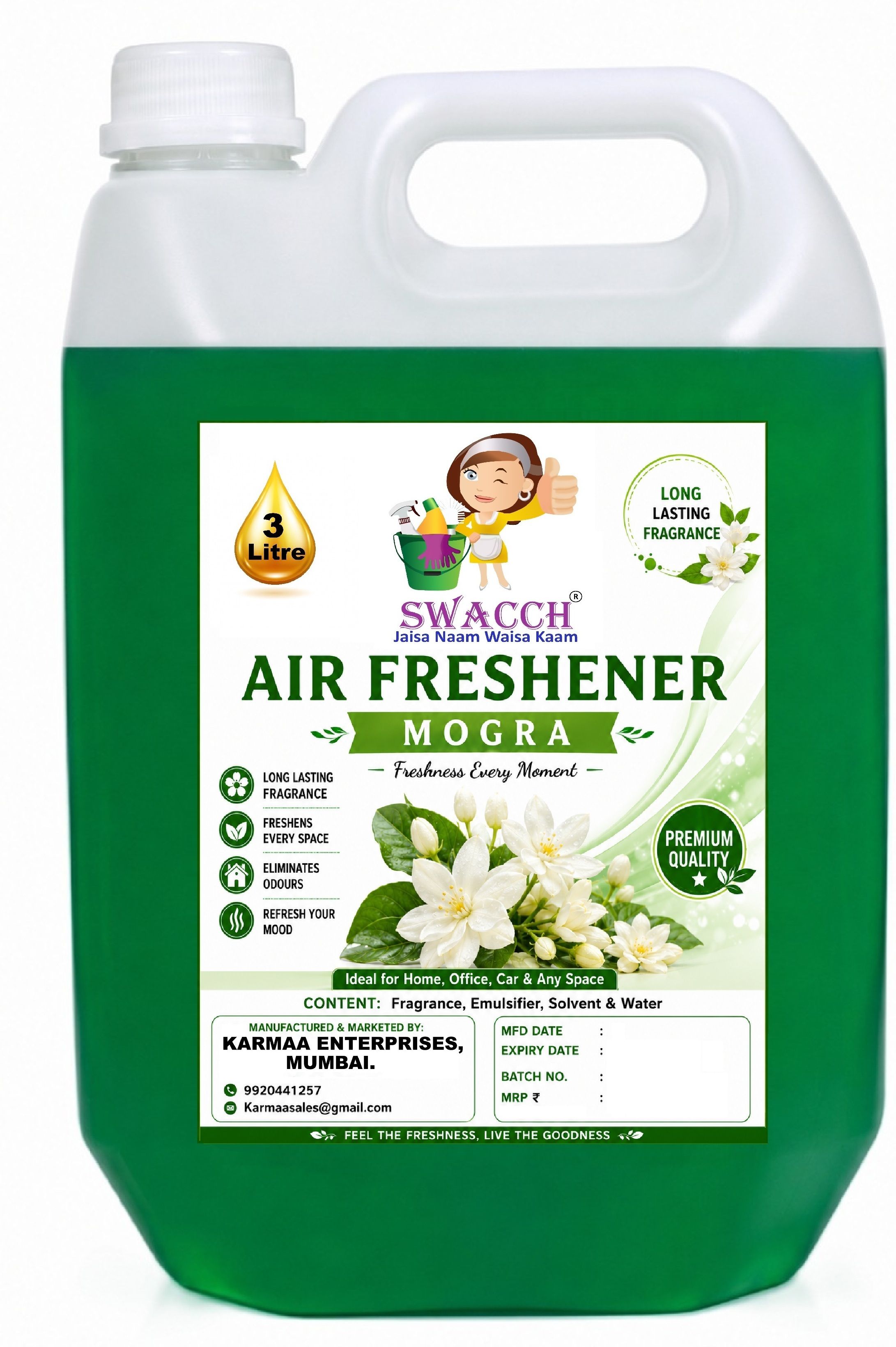 Mogra Refill Air Freshner Liquid I Air Freshner For Home , Hotels I Work Space & Office Ready to use-image-29