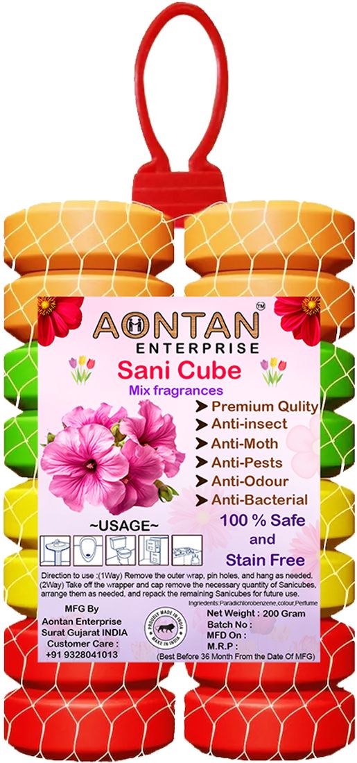 Mogra, Lemon, Rose, Sandal, Jasmine, Lavender, Strawberry, Toilet air freshener Blocks-image-45