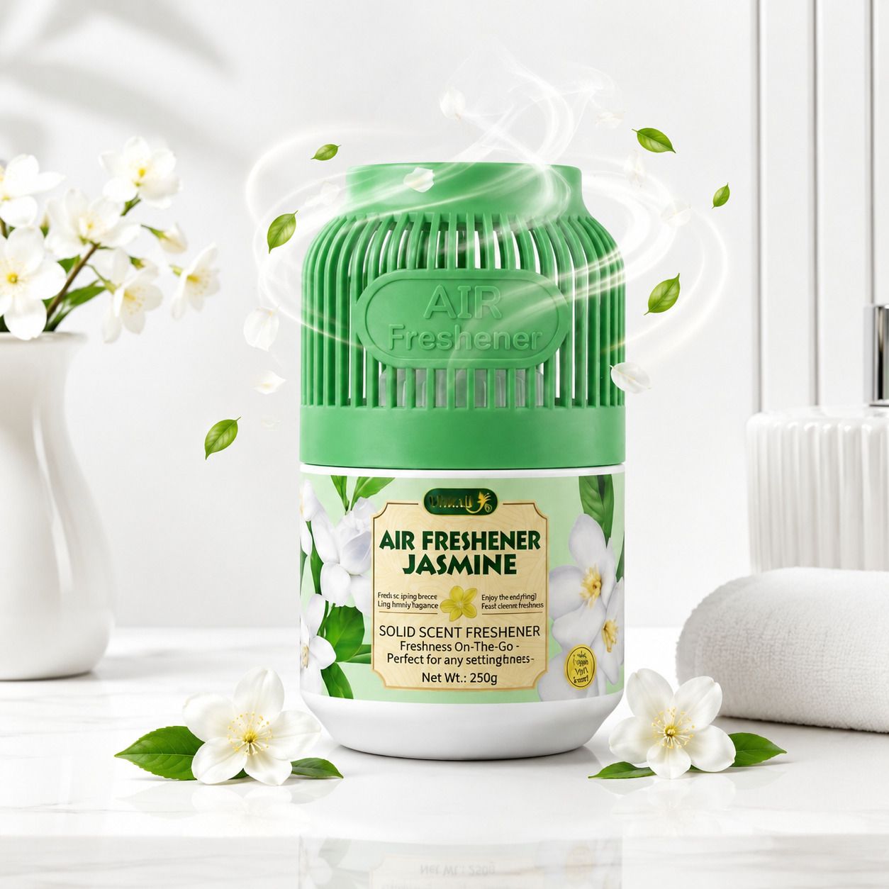 remich Jasmine Diffuser Jasmine Scented Solid Air Freshener | Long Lasting Floral Room Fragrance -1PC-picture-0