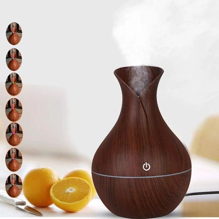 sr vedic bharat NO Aroma Oil USB WOOD AROMA DIFFUSER 200ML-picture-13