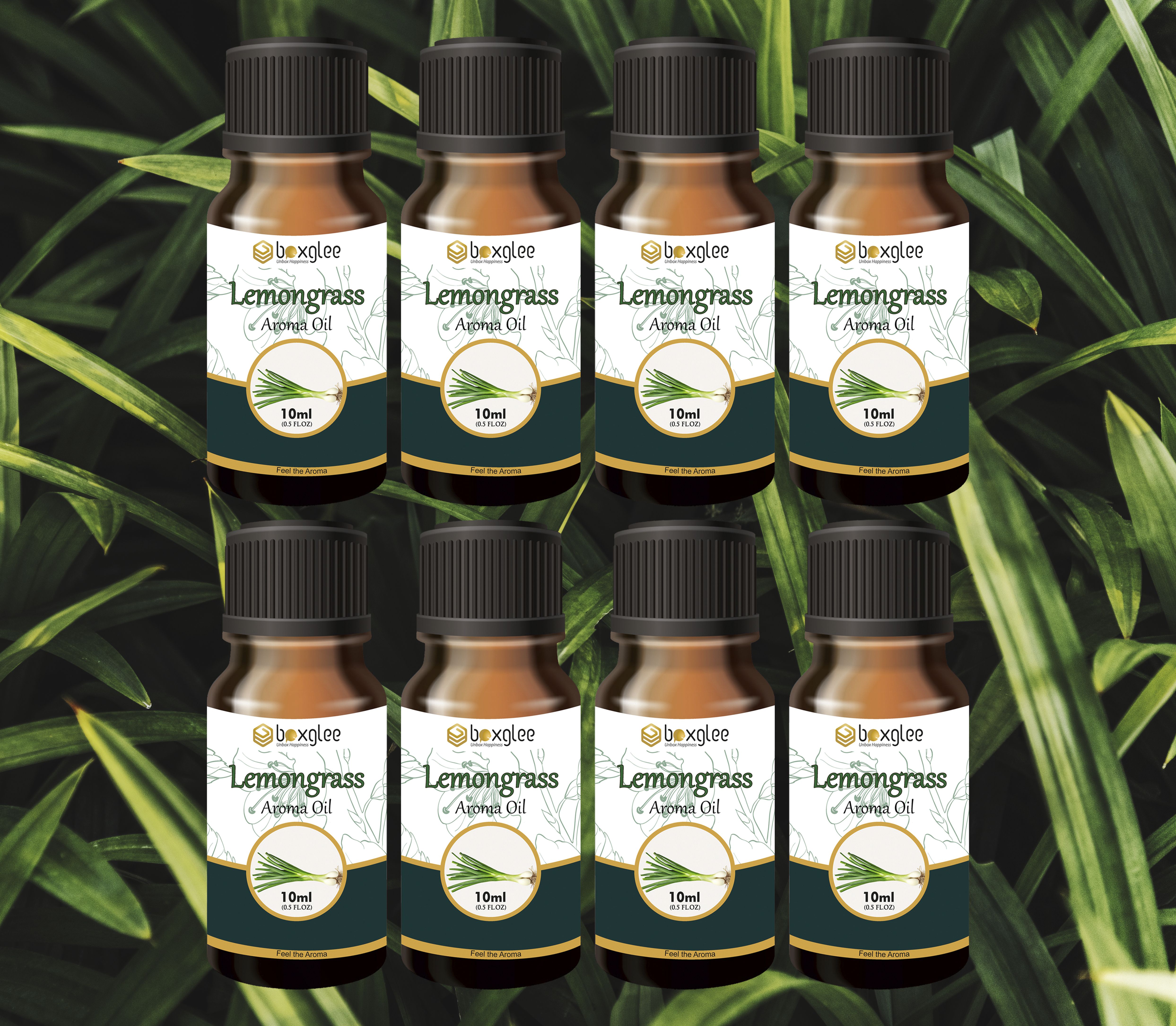 multi fragrance Aroma Oil Lemongrass Aroma Oil 10ml Pack of 8 for Diffuser & Home Fragrance A89-image-38