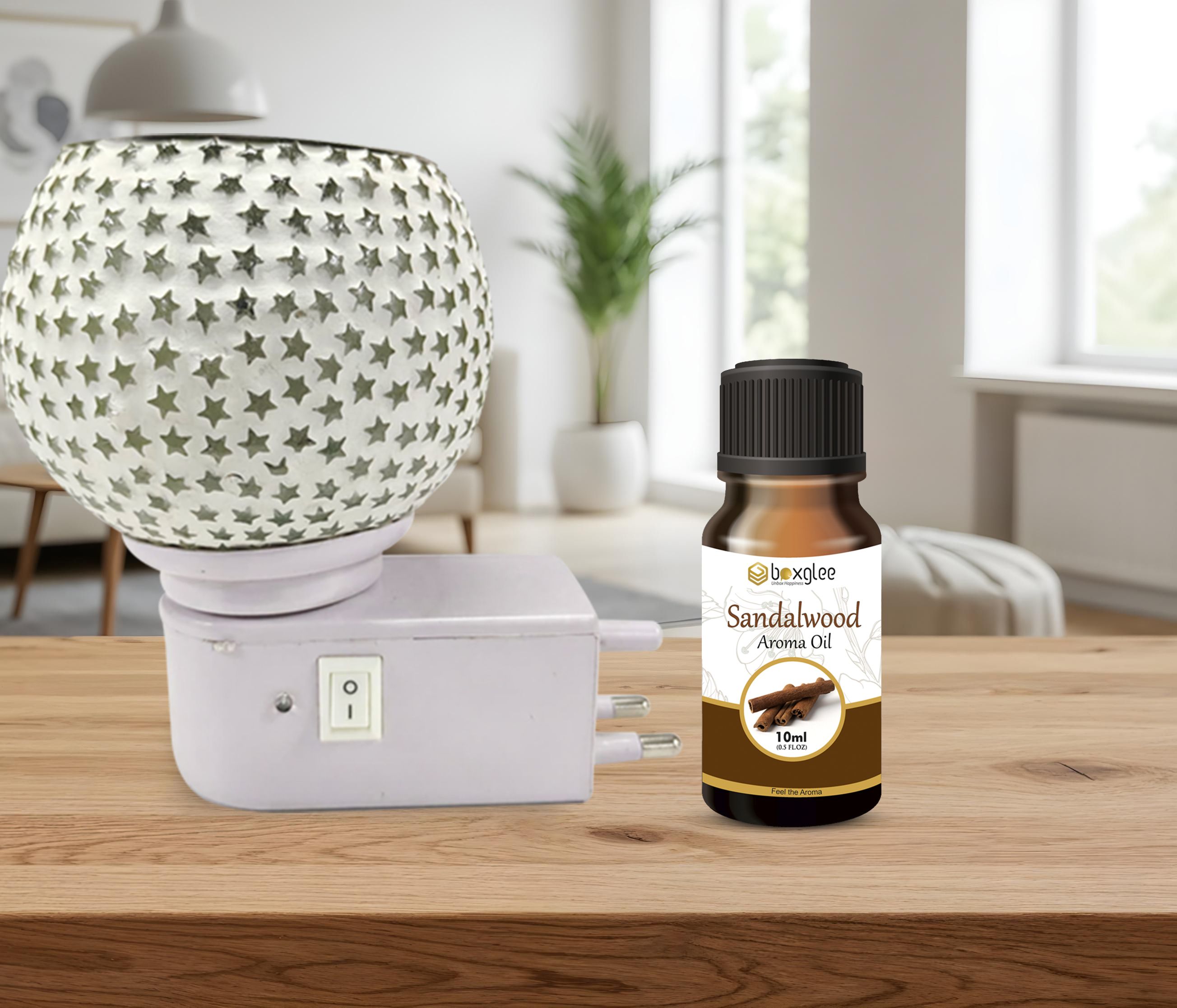 boxglee Multifragrance Diffuser Set Star Kapoor Dani with 1 Sandalwood Oil 10ML for Home,Office Decor A49-picture-22