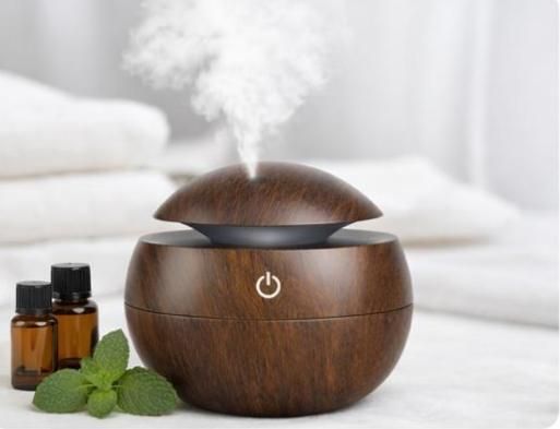 Wooden Humidifier Aroma, High-quality humidifier with 7-color LED light. Diffuser Wooden Humidifier Aroma-image-24