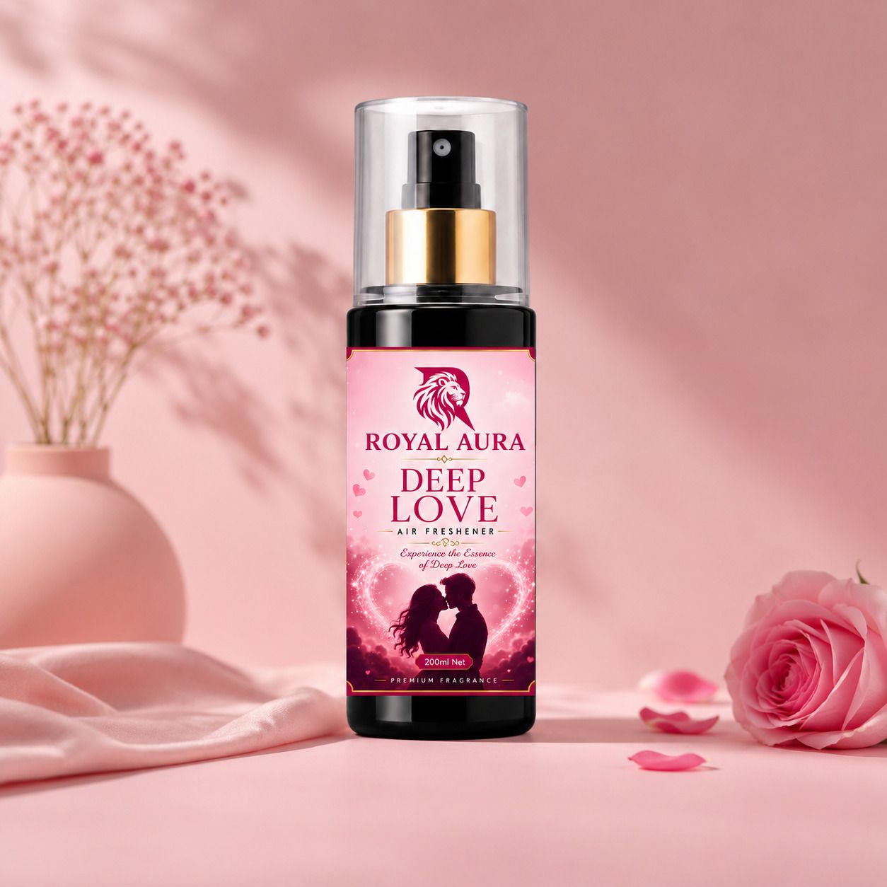 Deep Love / Romantic Floral Fragrance Spray Deep Love Premium Air Freshener Spray for Home, Office, Car & Bedroom | Long Lasting Romantic Fragrance-image-0