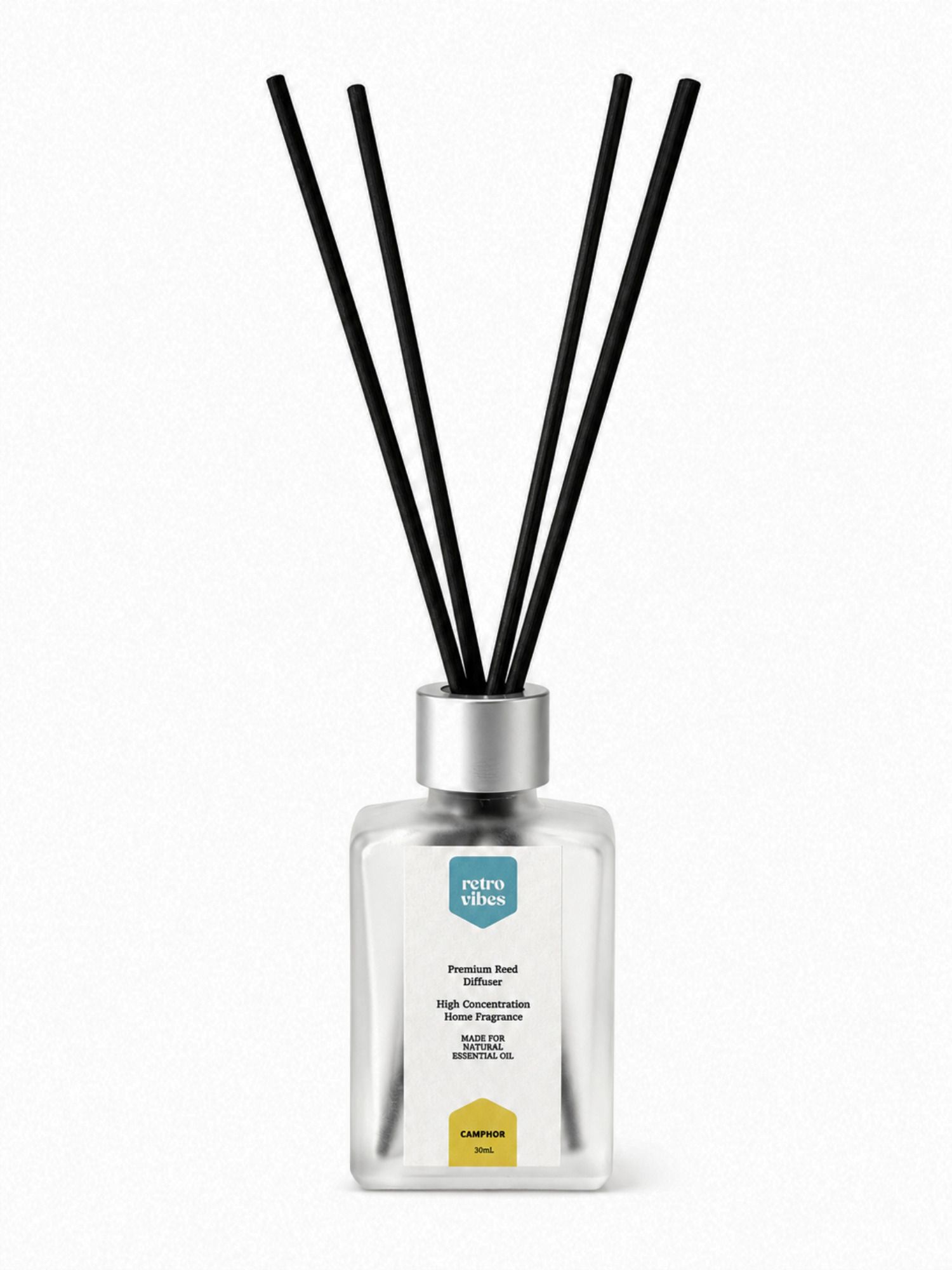 retro vibes Kapur Diffuser Set Reed Diffuser 30Ml with 5 Reed - Kapur-picture-15