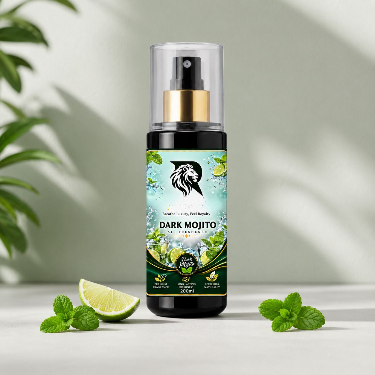 komal glow Dark Mojito / Mint & Lime Fresh Fragrance Spray Dark Mojito Air Freshener Spray 200ml | Premium Fragrance | Long Lasting Freshness | Room, Car, Office, Bathroom & Wardrobe Freshener-picture-23