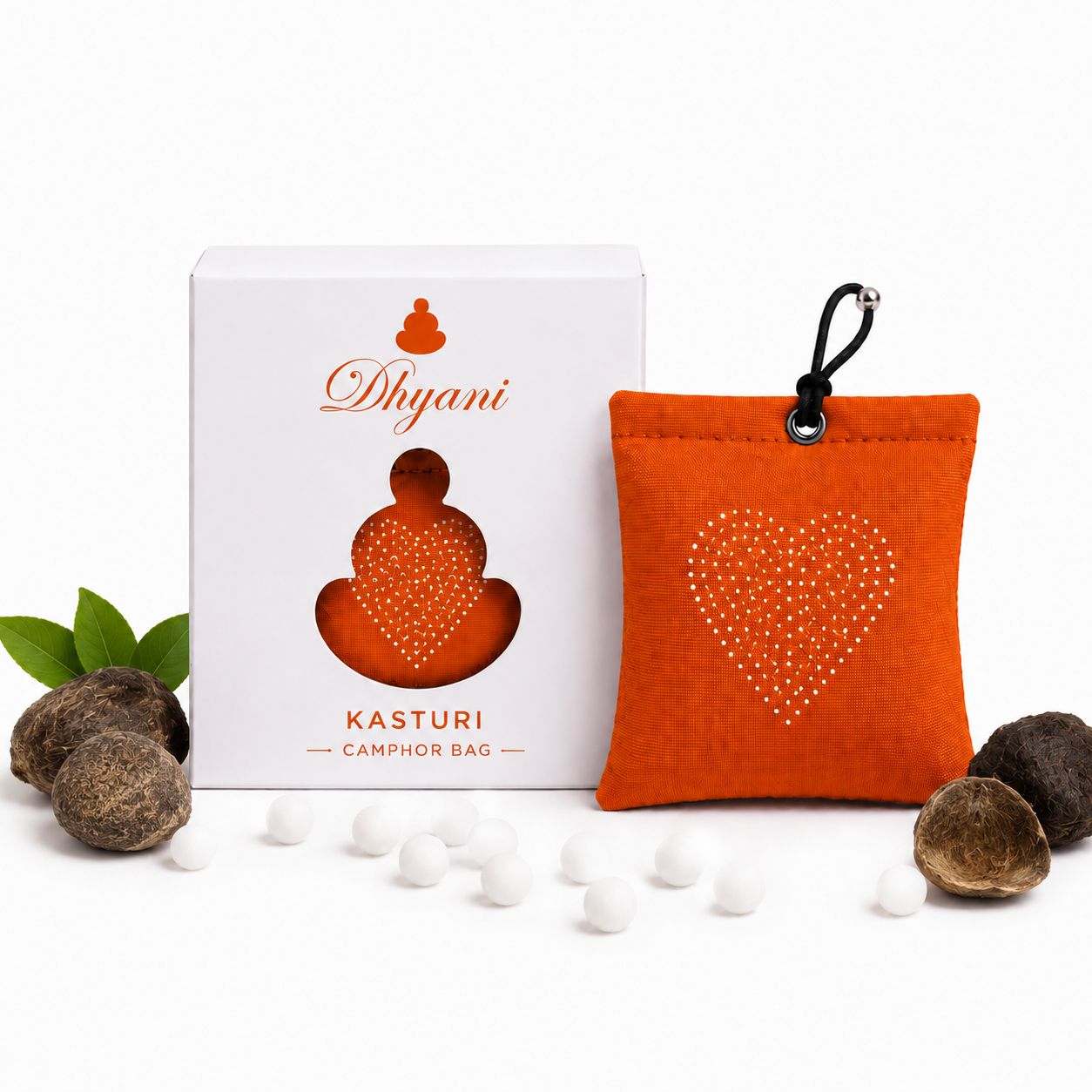 dhyani Refreshing Kasturi fragrance with camphor freshness Potpourri Natural Camphor Hanging Air Freshener for Car, Home, Wardrobe, Bathroom & Office - Heart Syroski Daimond Fabric Pouch (Pack of 1)-picture-22