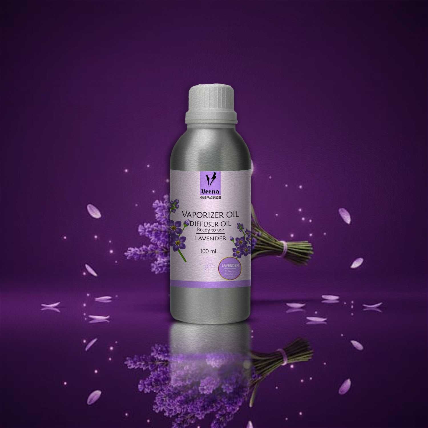 Veena Lavender Aroma Diffuser Oil for Burner, Candle Enhance Home Fragrance 100 ml Room, Garden, bedding room, Office, Bar Diffuser-picture-27