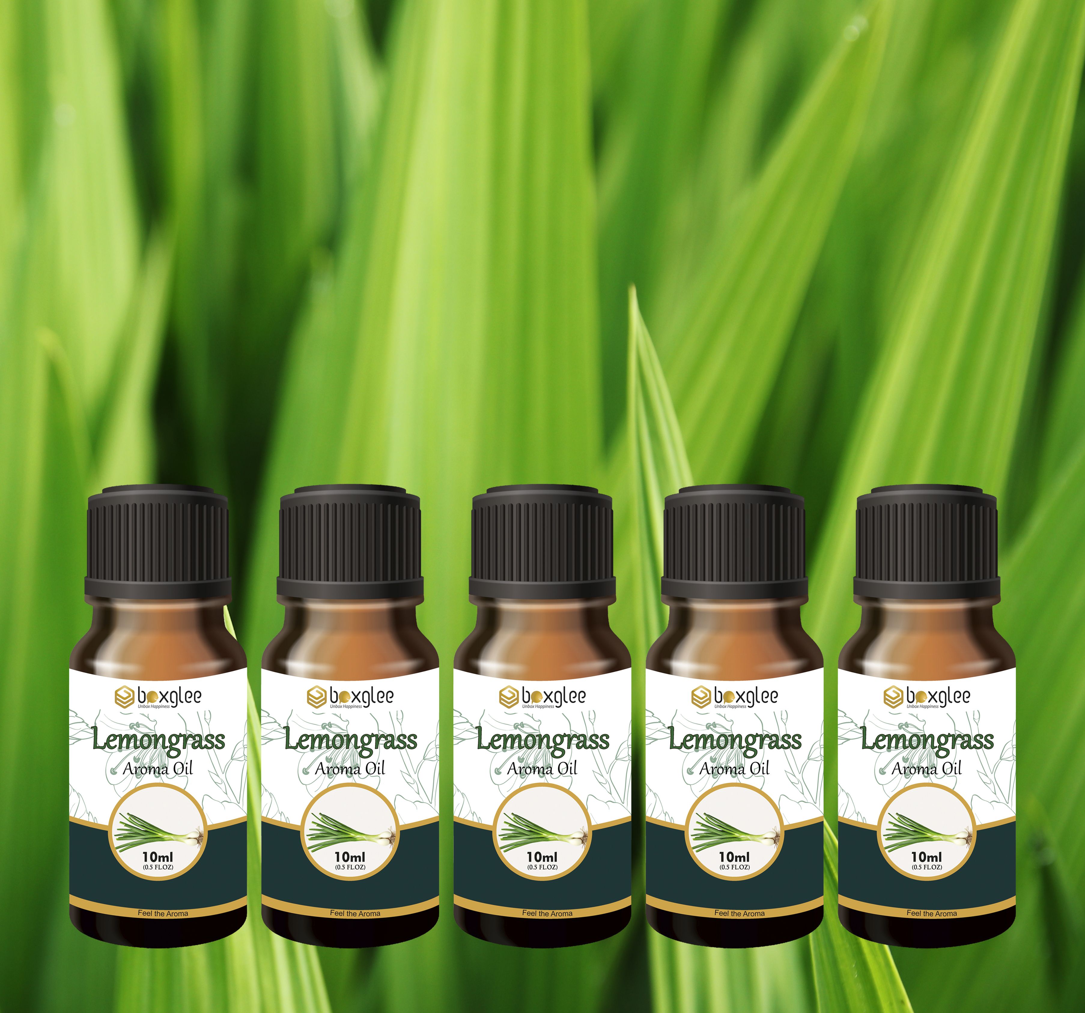multi fragrance Aroma Oil Lemongrass Aroma Oil 10ml Pack of 5 for Diffuser & Home Fragrance A95-image-14