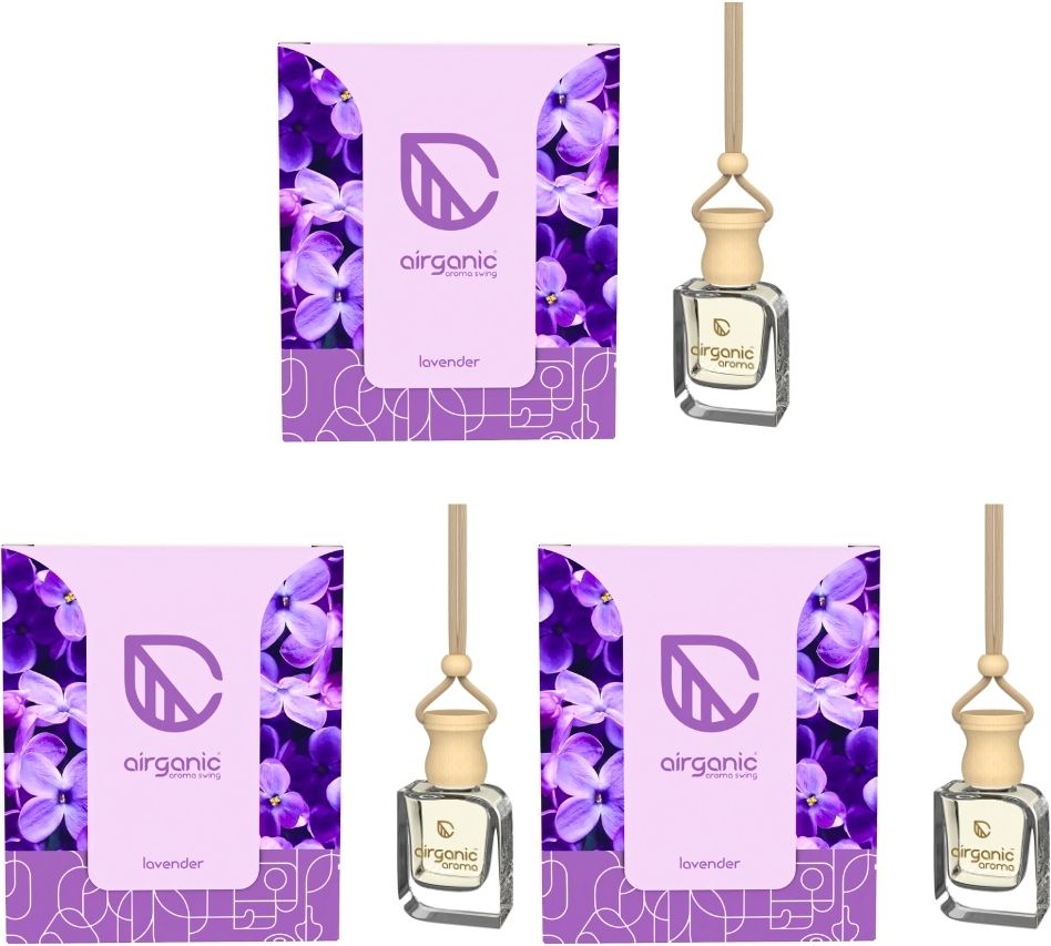 airganic Aroma Swing Combo Offer: Lavender |Pack 3| Car Freshener Diffuser-picture-12