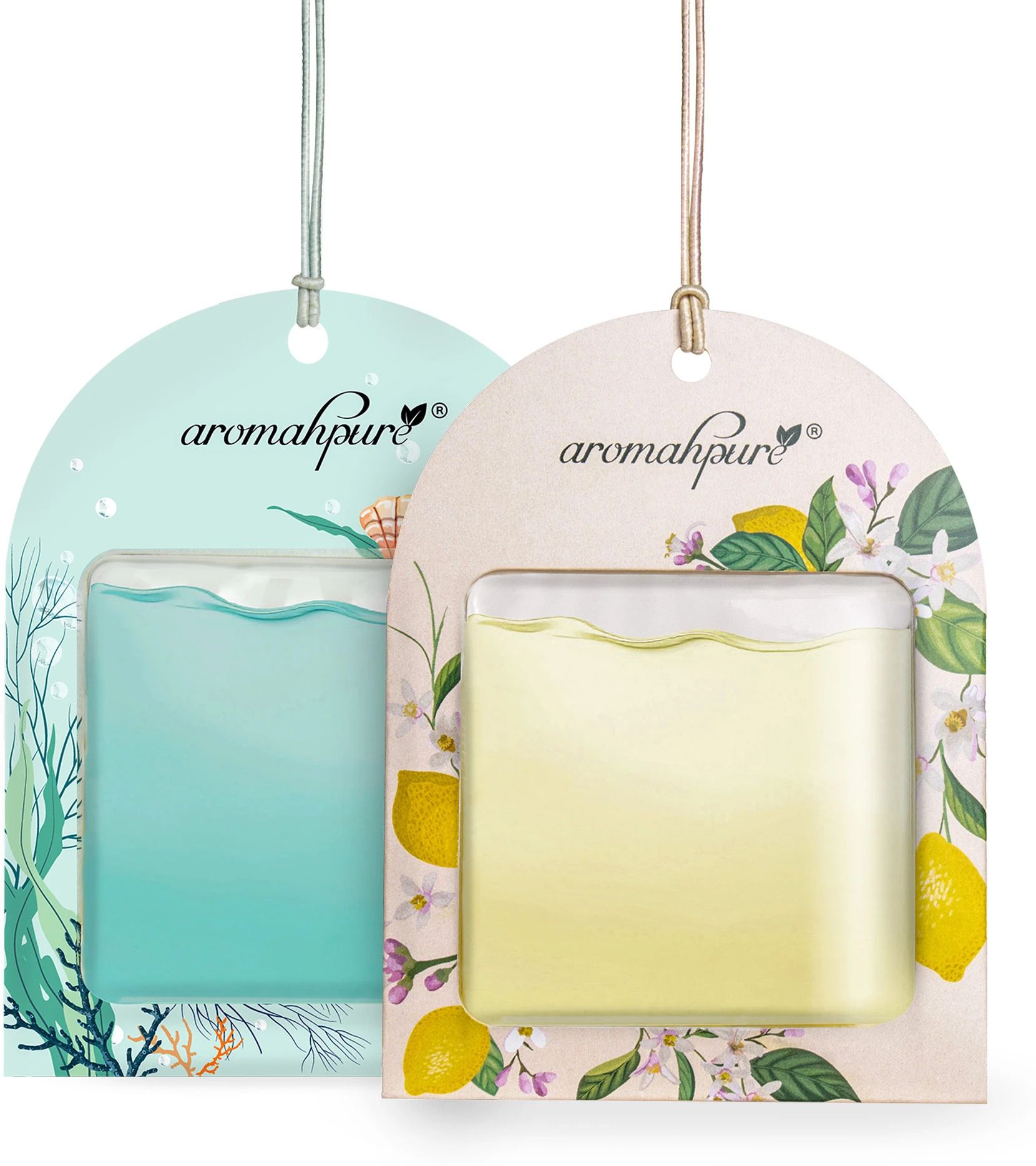 aromahpure Gel Wink Hanging Car Perfume Lemon, Aqua Easy to Use gel based air Car Freshener Diffuser-picture-13