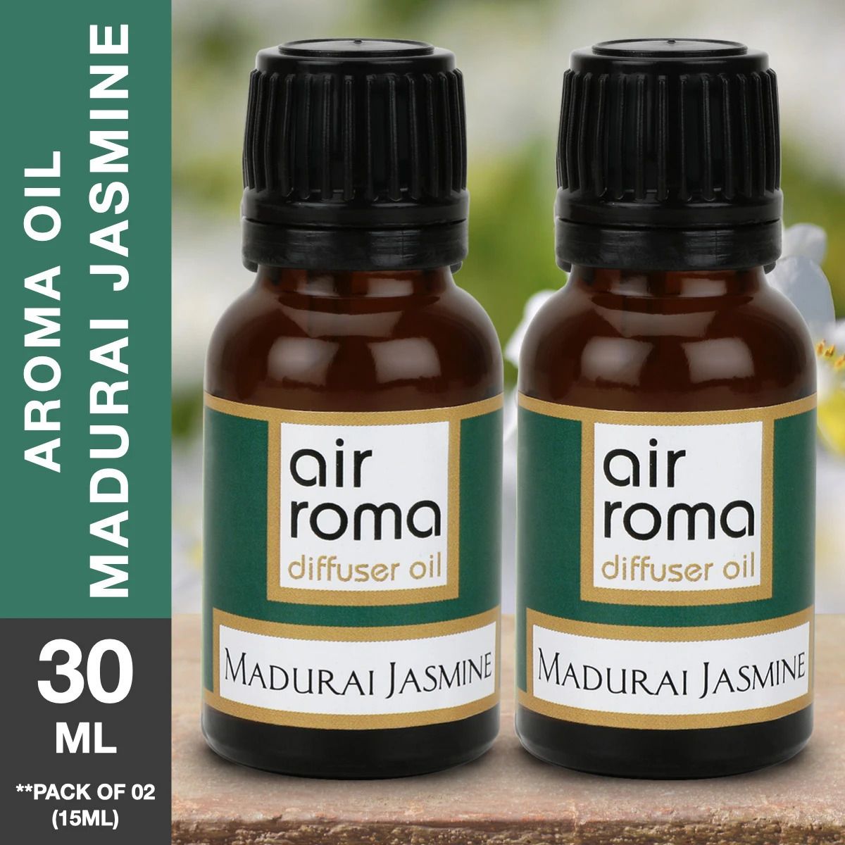 airroma Madurai Jasmine, Natural and Undiluted Aroma Diffuser Oil Aroma Oil, Diffuser, Diffuser Set-picture-27