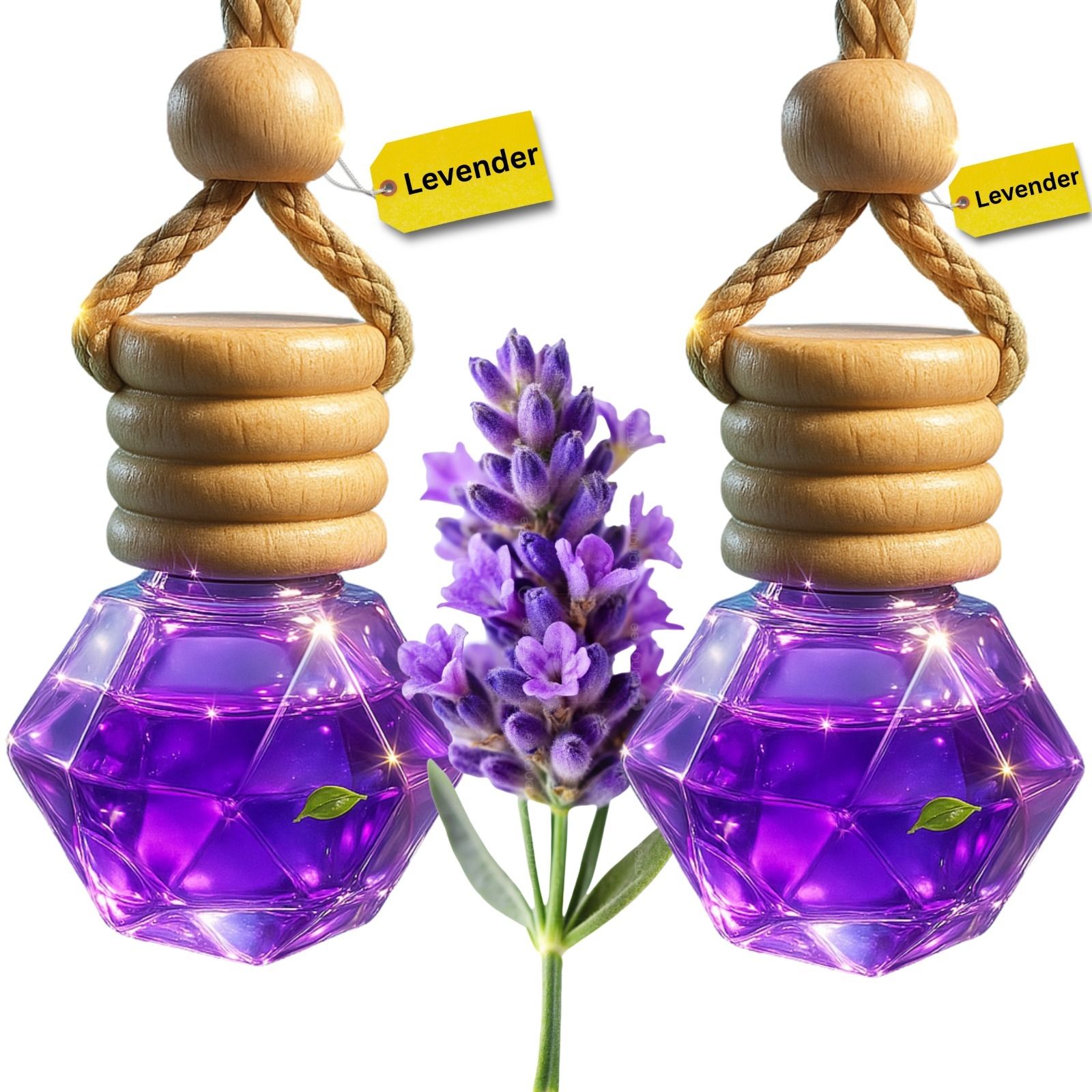 Levender Diffuser Car Freshners Premium Car perfume Car Hanging Accessories-image-7