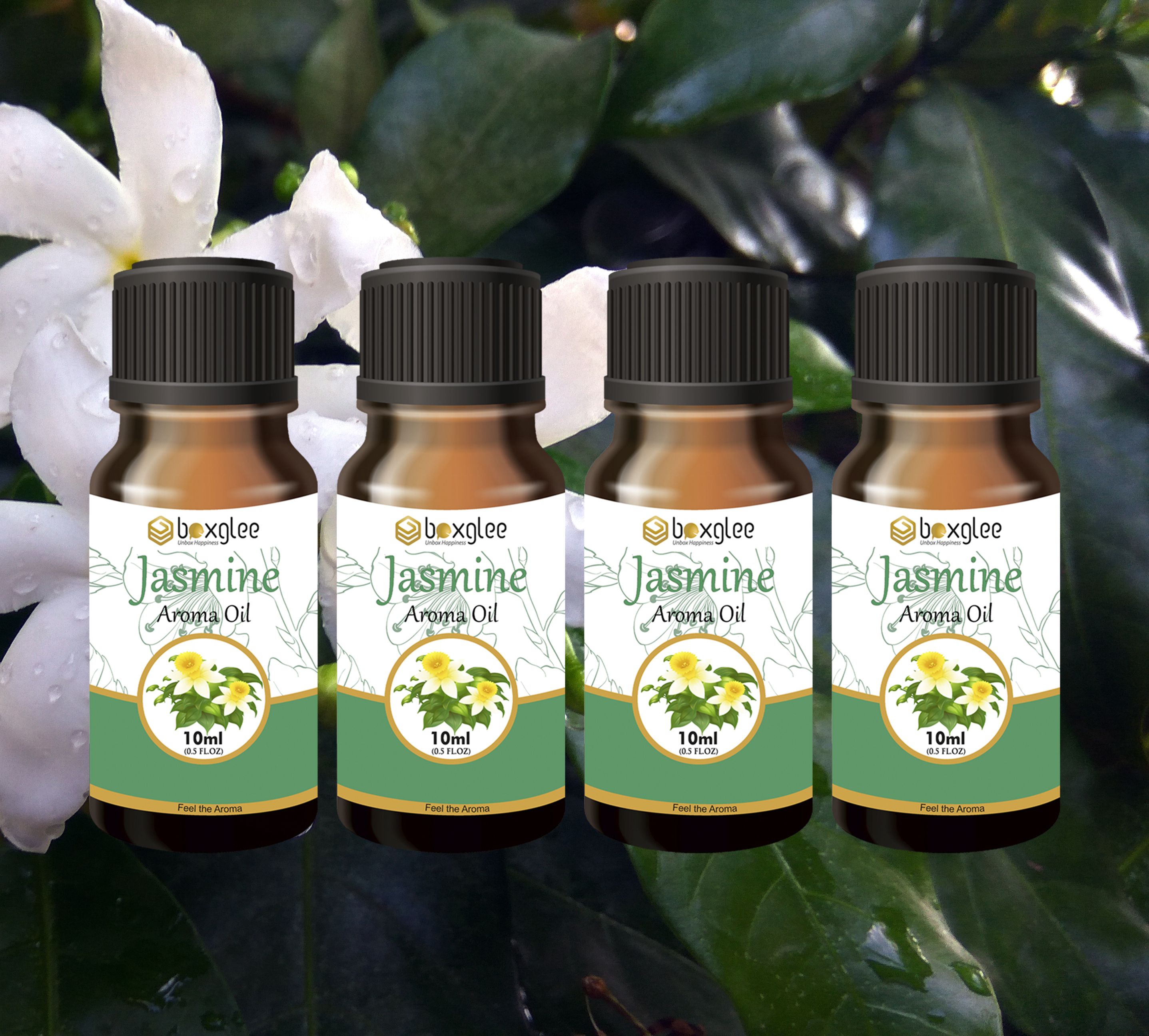 multi fragrance Aroma Oil Jasmine Aroma Oil 10ml Pack of 4 for Diffuser & Home Fragrance A32-image-28