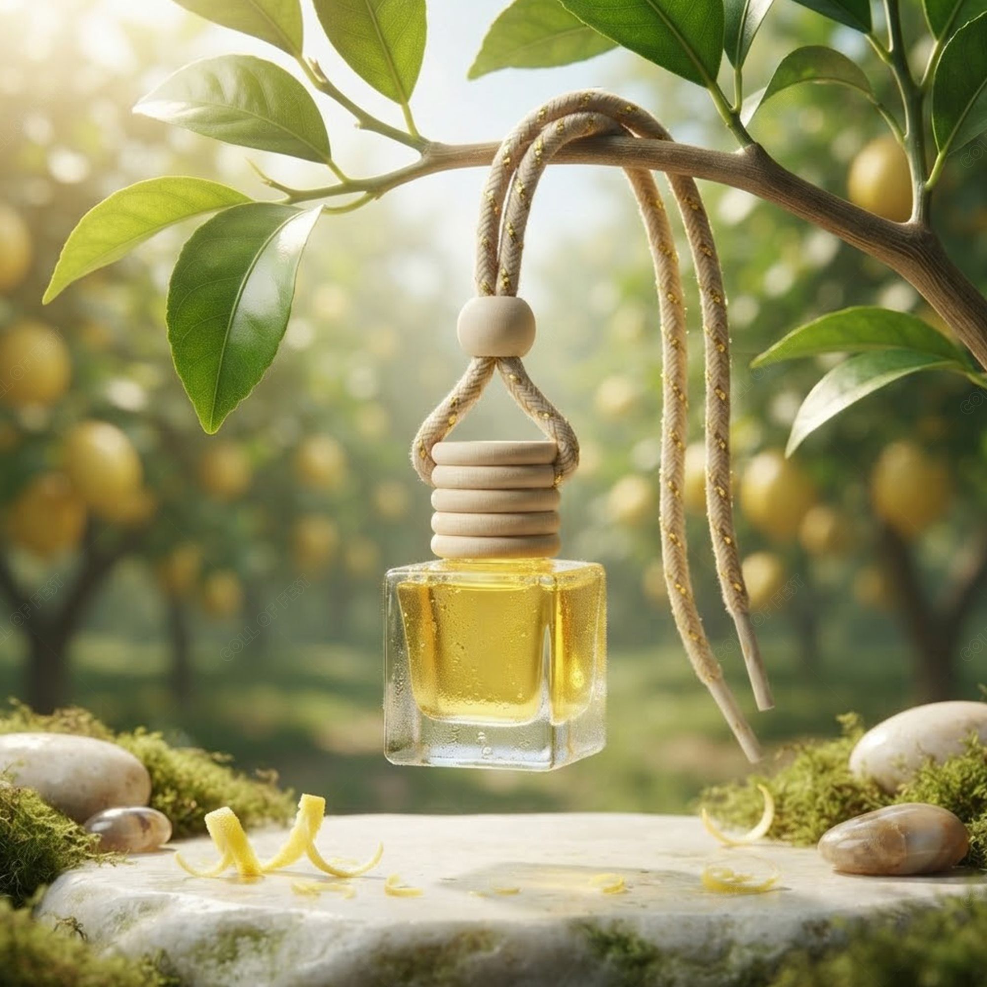 homynest LEMON Aroma Oil Premium Poison Car Hanging Perfume Wooden Diffuser Long Lasting Air Freshener-picture-44