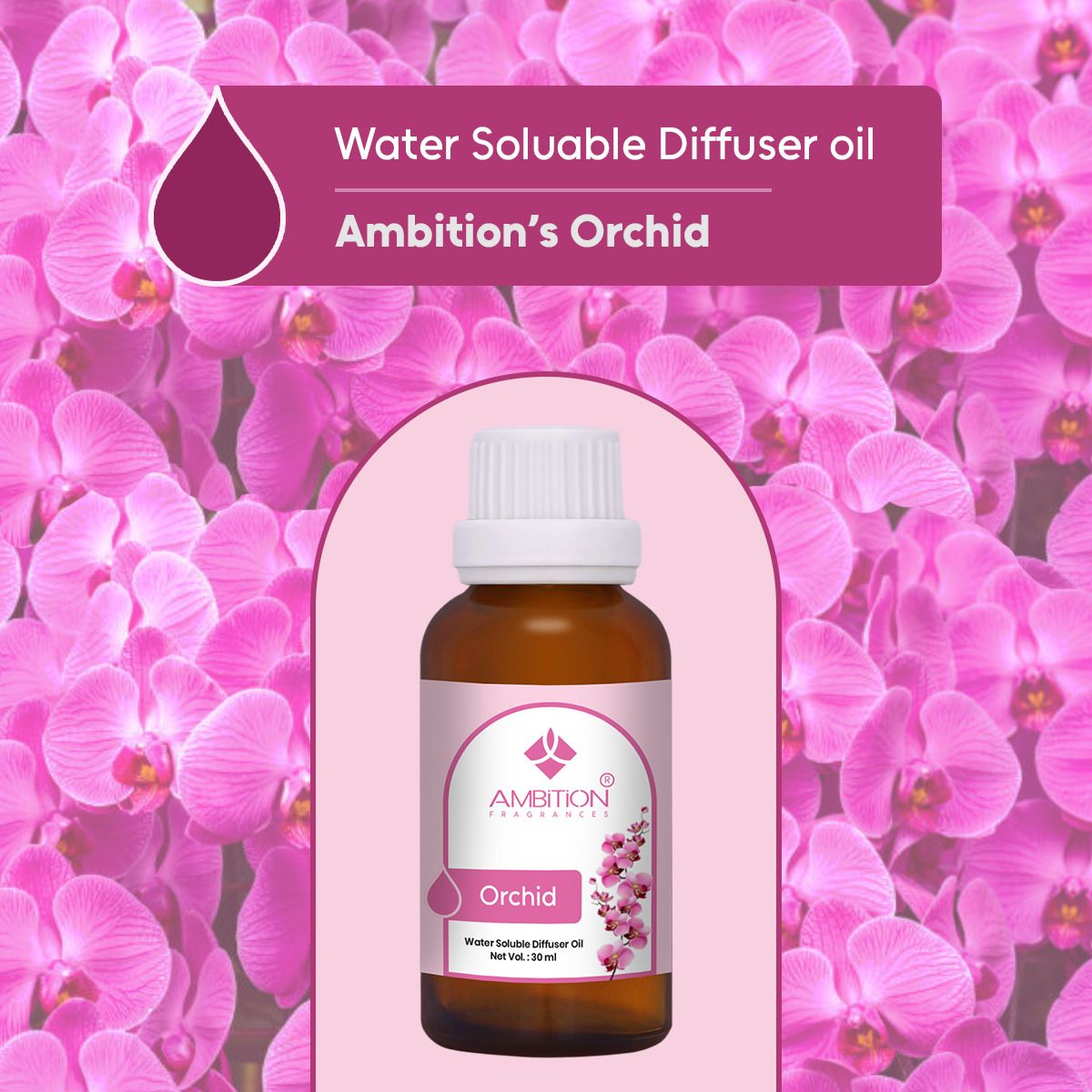 Orchid Aroma Oil Water-Soluble Diffuser Oil – Long Lasting Aromatherapy Essential Oil Blend for Ultrasonic Humidifier Water Diffusers-image-45