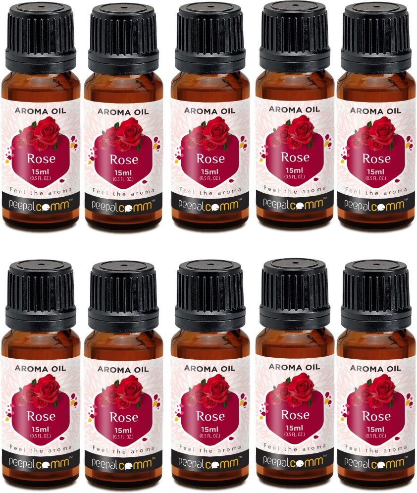 peepalcomm Home Luxury Aroma Oil Scent For Burner And Diffuser Rose Set Of 10 Aroma Oil-picture-28