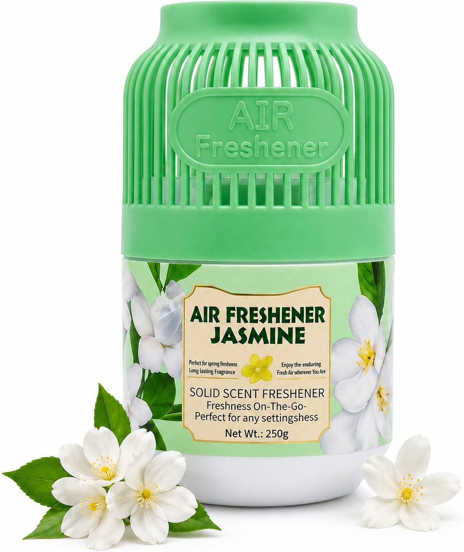 Jasmine Diffuser Long Lasting Jasmine Air Freshener | Solid Gel Fragrance for Home and Office-image-41