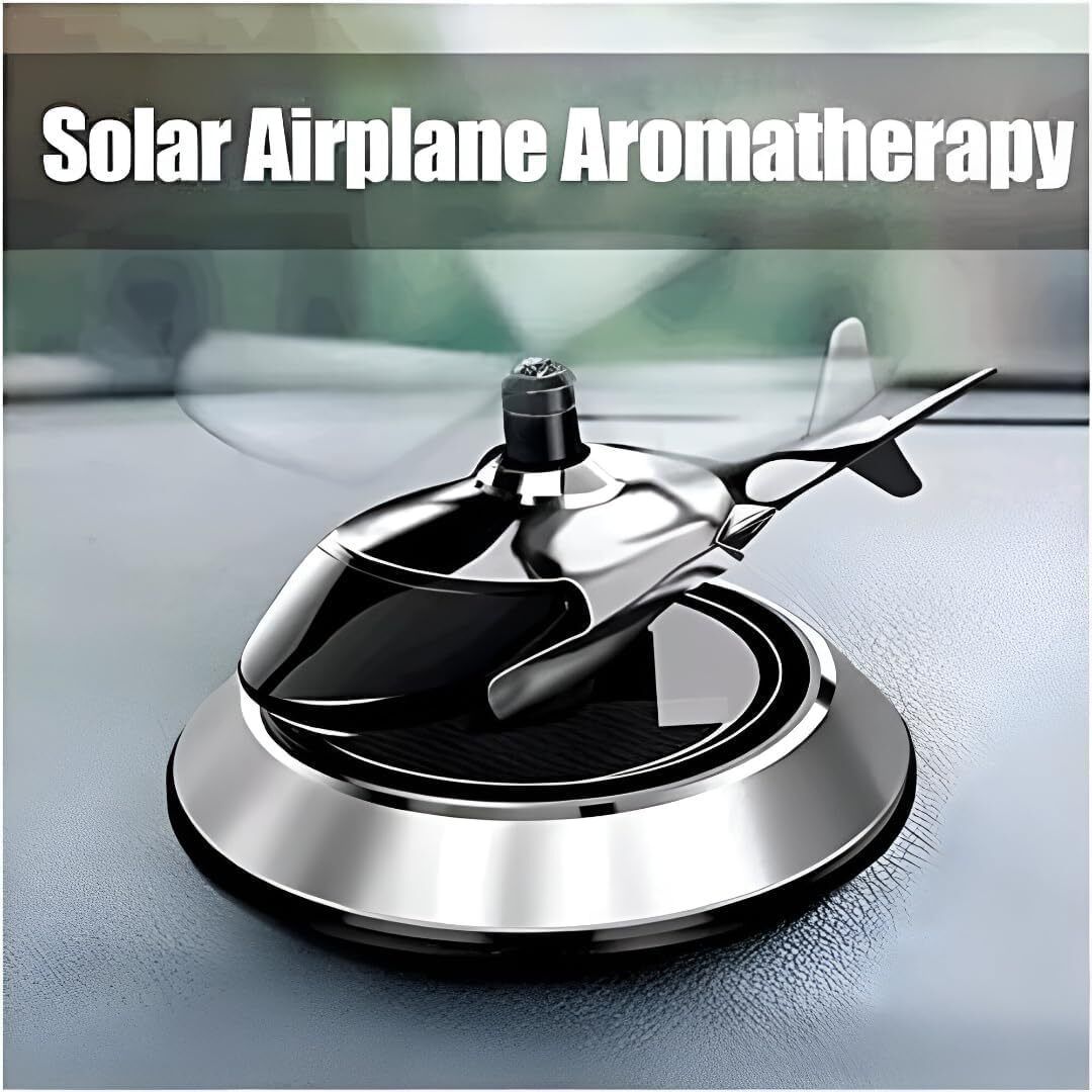 aksh aroma Car Freshener Diffuser Aqua Fragrance Car Freshener Refill, Diffuser, Automatic Spray, Aroma Oil New Helicopter alloy Solar Car-picture-29