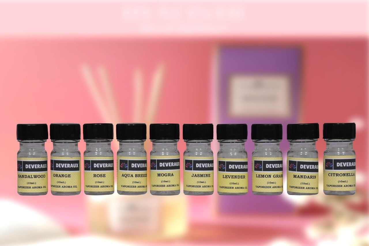 deveraux lemon grass, Rose, sandalwood, ocean breeze, lavender, mogra, mandarin, Eucalyptus Aroma Oil, Potpourri, Spray, Refill, Diffuser Set-picture-13