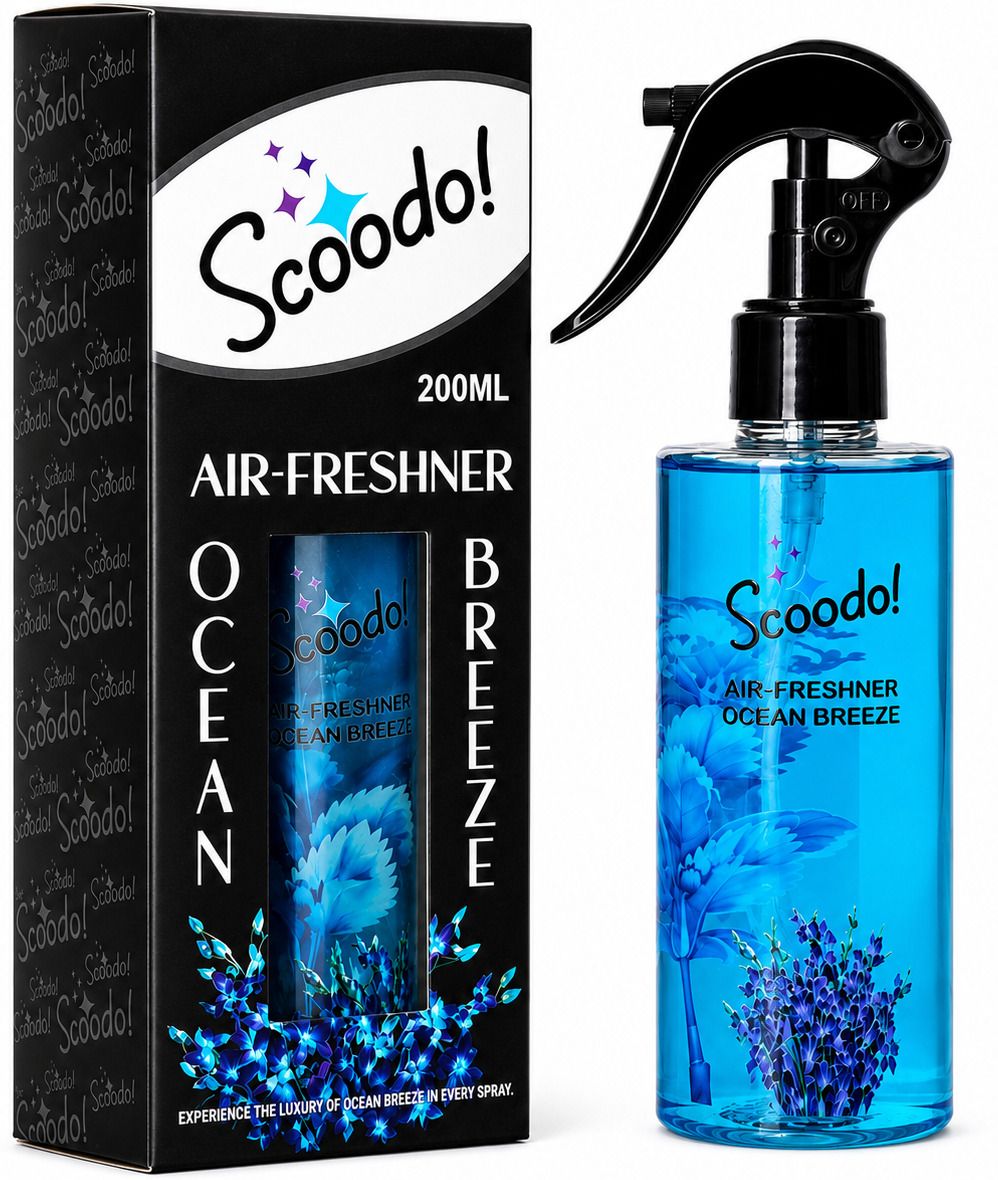 scoodo! Ocean Breeze Spray Air Freshner | Long Lasting Premium Room Freshener | Home, Office, Bathroom & Car Freshener-picture-13