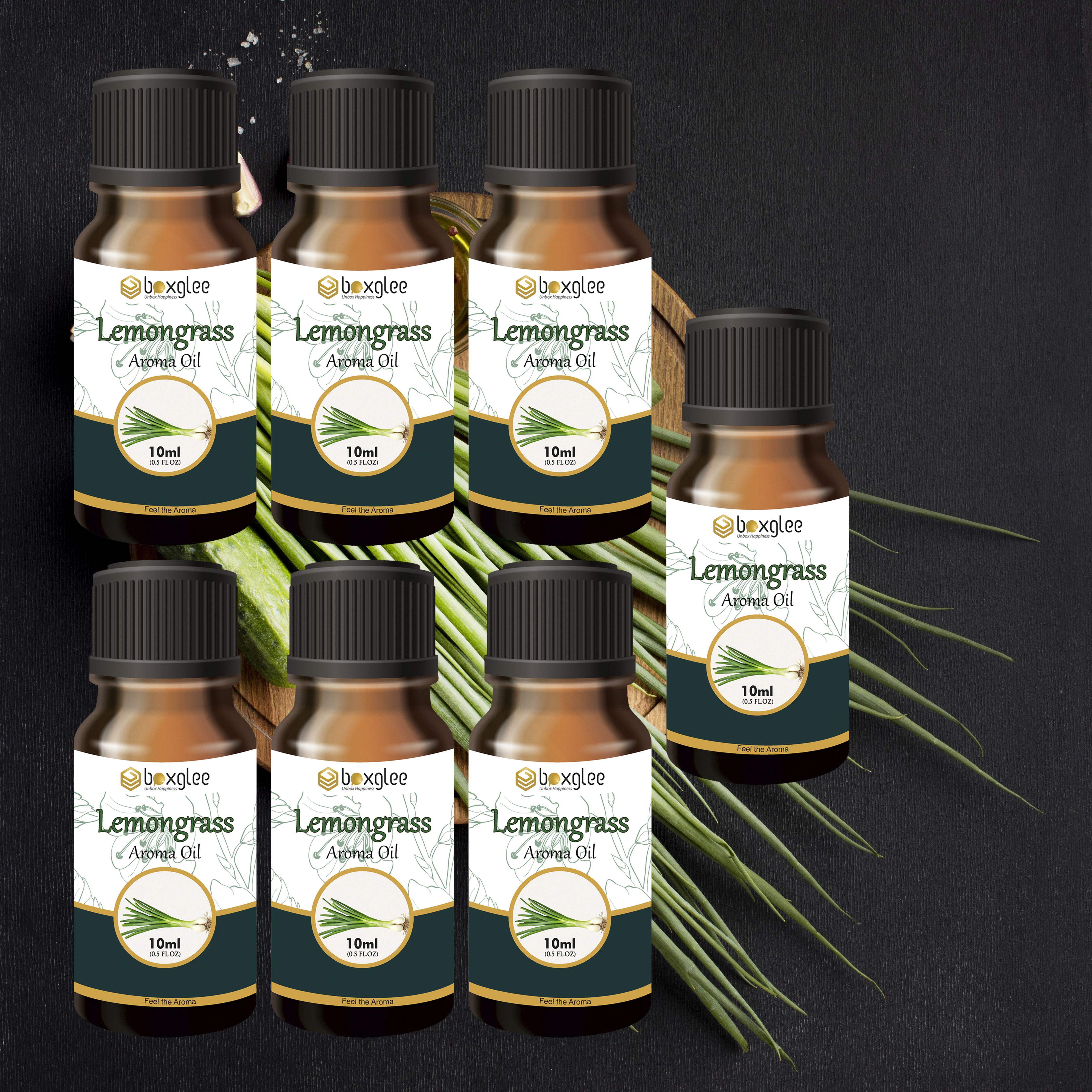 multi fragrance Aroma Oil Lemongrass Aroma Oil 10ml Pack of 7 for Diffuser & Home Fragrance A92-image-14
