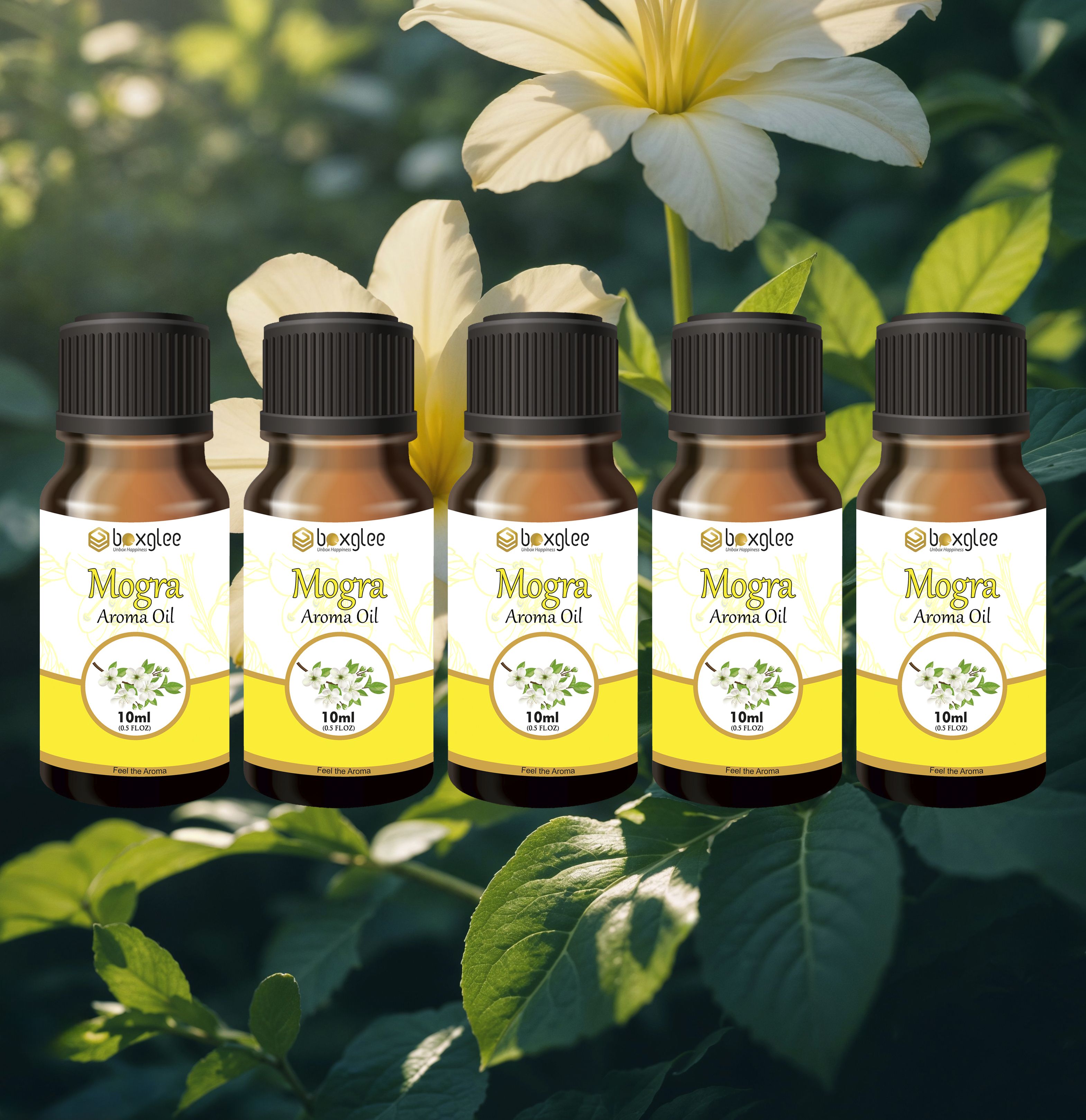 multi fragrance Aroma Oil Mogra Aroma Oil 10ml Pack of 5 for Diffuser & Home Fragrance A77-image-10