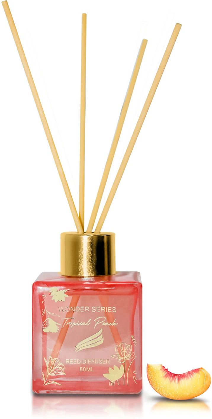 pan aromas Tropical Peach Wonder Series - Reed Diffuser Set-picture-23