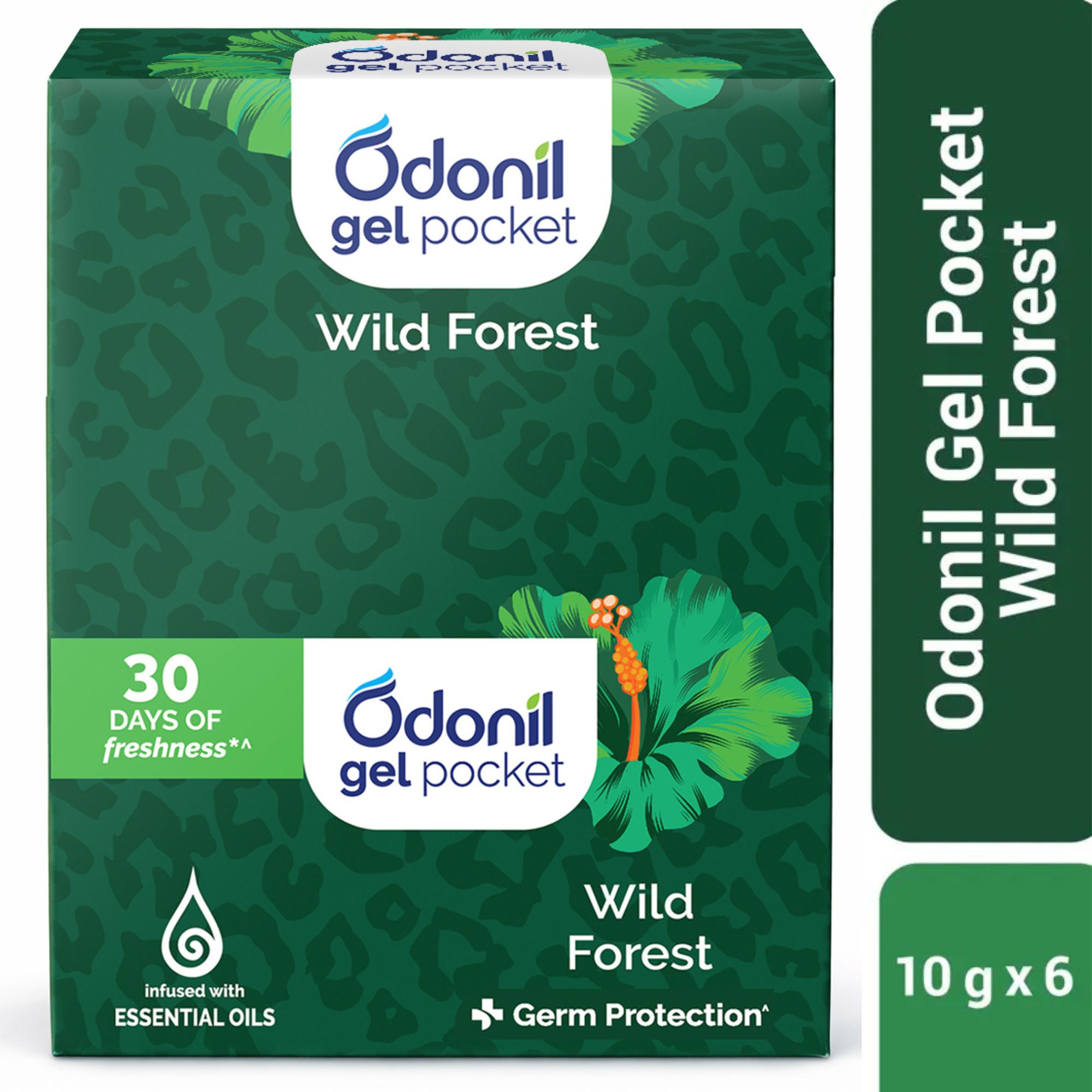 odonil Wild Forest Blocks Gel Pocket | Infused with Essential Oils | Germ Protection | Lasts Up to 30 days-picture-15