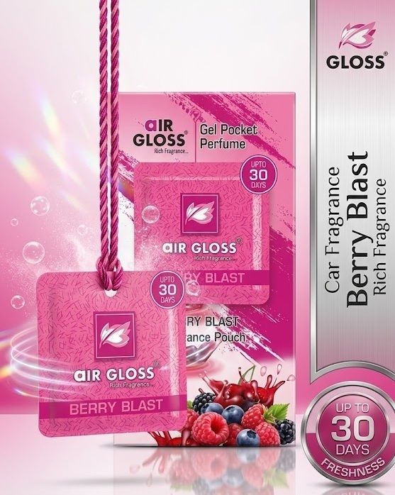 air gloss Berry Blast Diffuser Set Premium Quality Pocket Perfume Air Freshener Gel for Everyday Use-picture-13