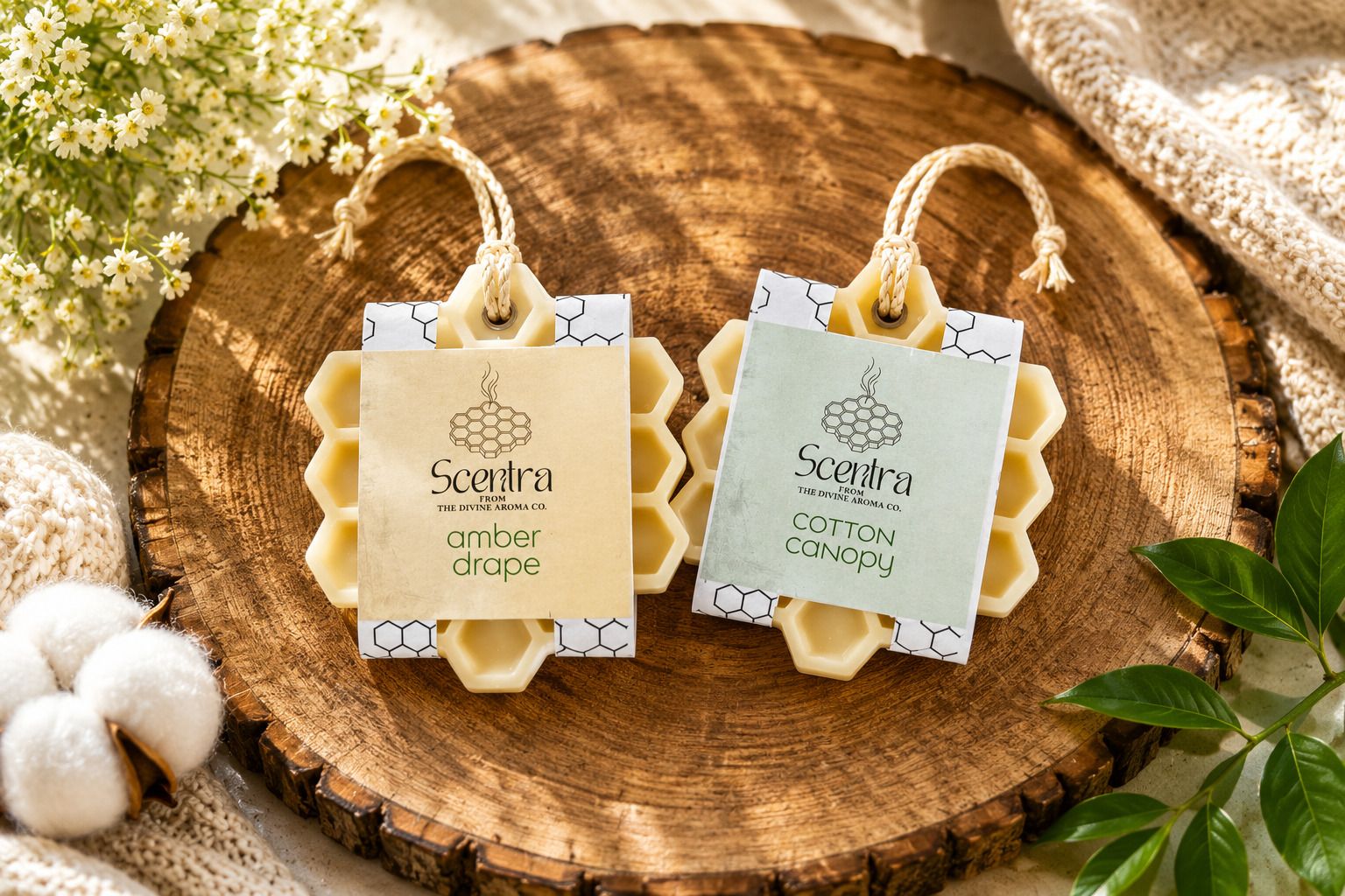 the divine aroma co. Amber Drape, Cotton Canopy Blocks Scentra Wardrobe Fragrance Sachet Pack of 2 | Cotton & Amber Freshener | 60 G-picture-38