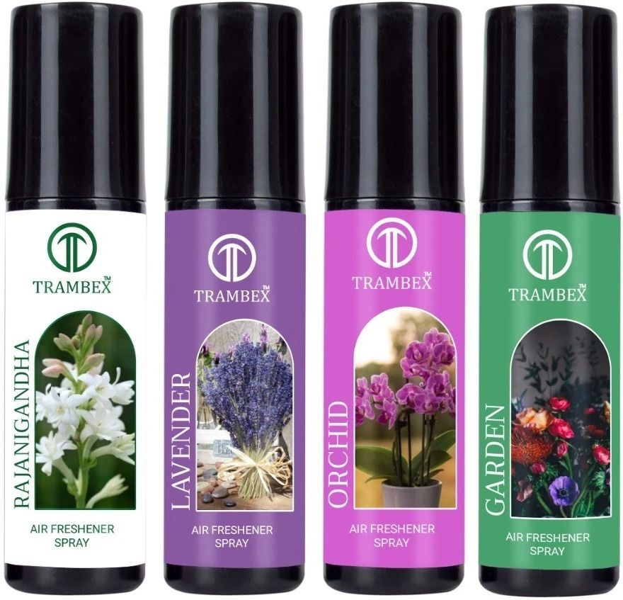 trambex Pure Air Effect Combo flavor car,home,office,room air freshener (Pack of 4) Spray-picture-11