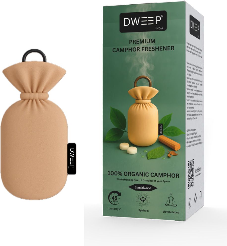 dweep india Camphor Air Freshener -(Sandalwood) For Car, Wardrobe, Office & Bathroom Potpourri-picture-28