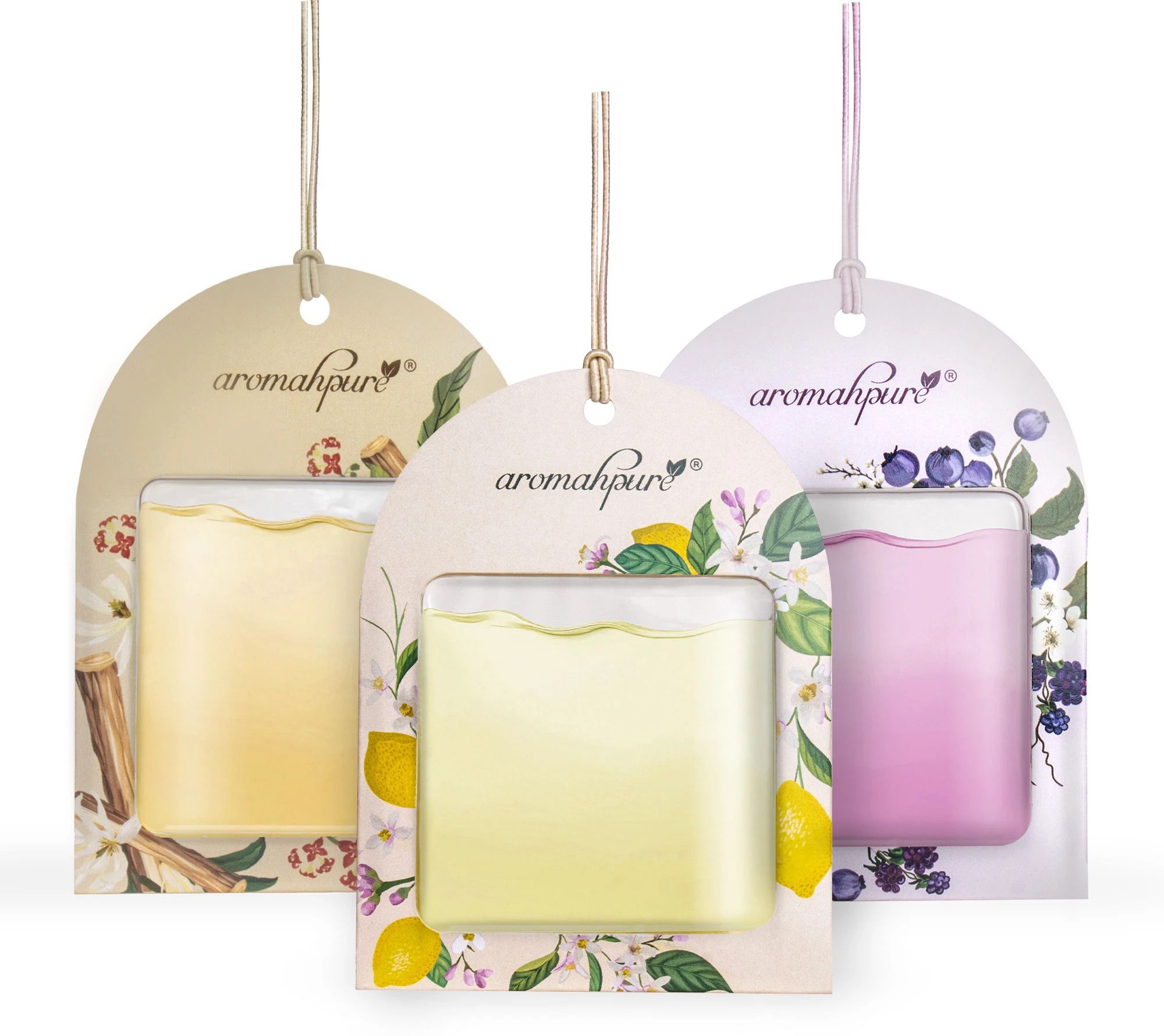 aromahpure Gel Wink Hanging Car Perfume Lemon, Sandal , Berry Long Lasting Easy to Use air Car Freshener Diffuser-picture-12