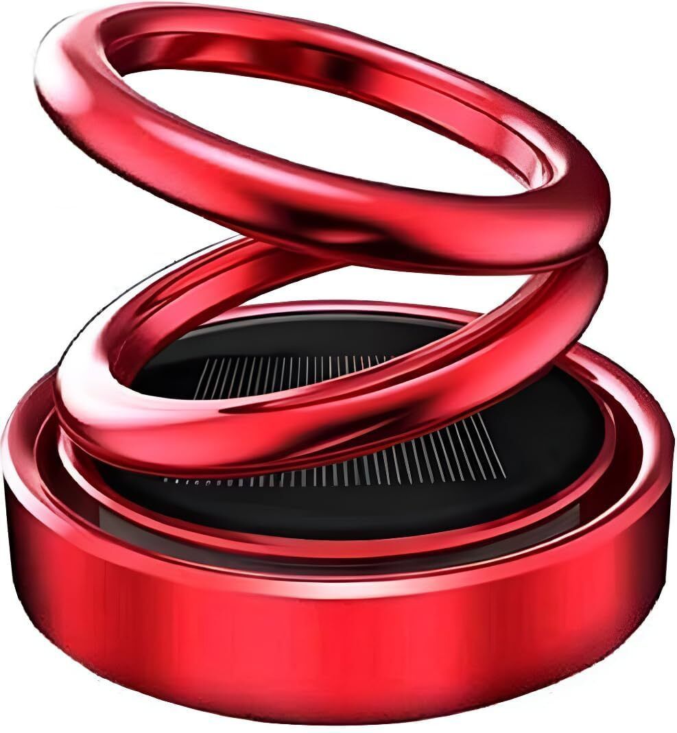dyutiman Dual colour Diffuser Solar Car Fragrance Double Ring Rotating Car Aromatherapy Home Office Air Fresher-picture-41