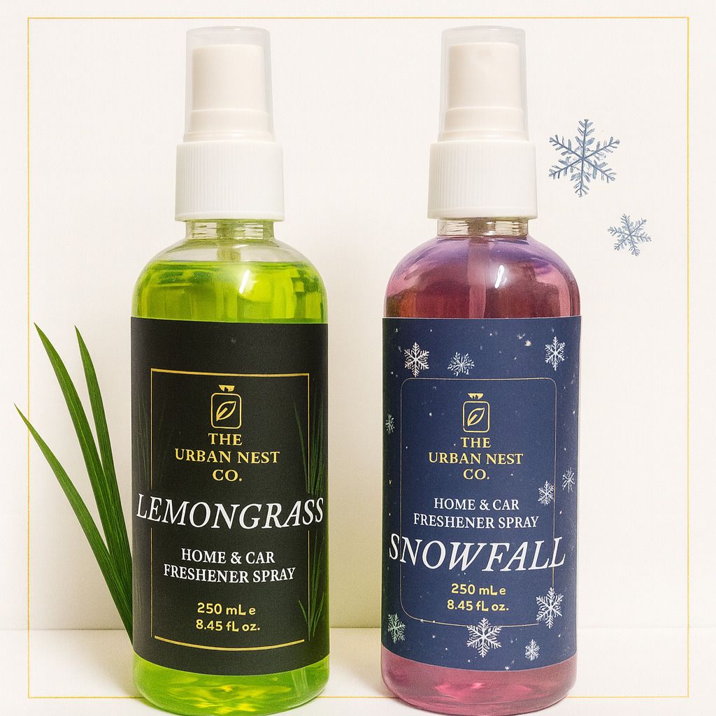the urban nest co. LEMONGRASS, SNOWFALL Spray Home & Car Freshener Spray |SNOWFALL AND LEMONGRASS AIR FRESHNER PK-2-picture-14