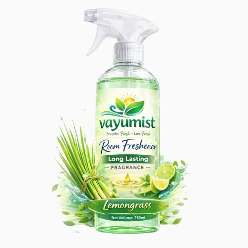 vayumist Lemongrass Car Freshener Spray Lemongrass Freshener Spray 250ml | Long-Lasting Freshener | Eliminates Bad Odors | Refreshing Citrus Herbal Scent for Car-picture-40
