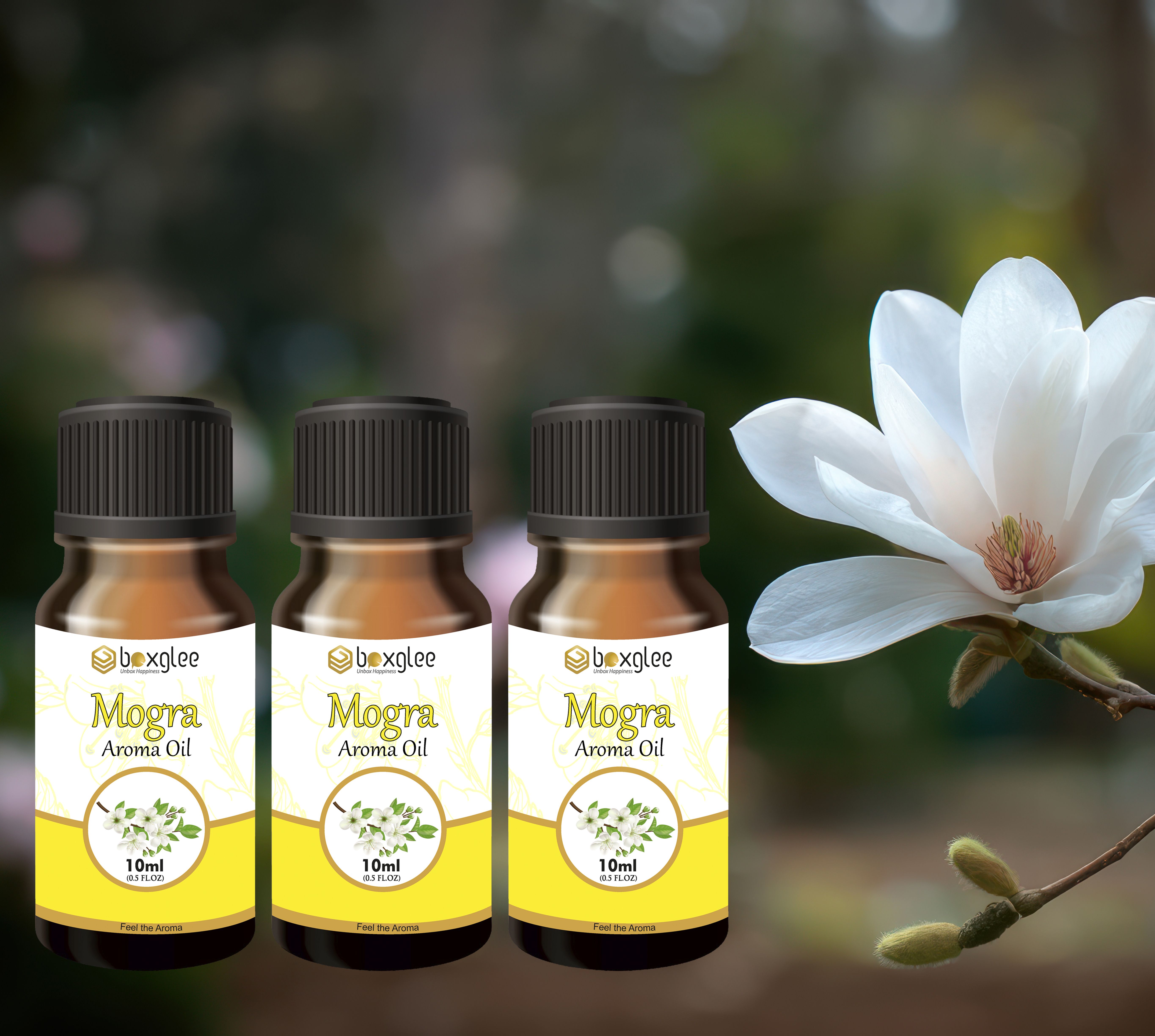 multi fragrance Aroma Oil Mogra Aroma Oil 10ml Pack of 3 for Diffuser & Home Fragrance A81-image-13
