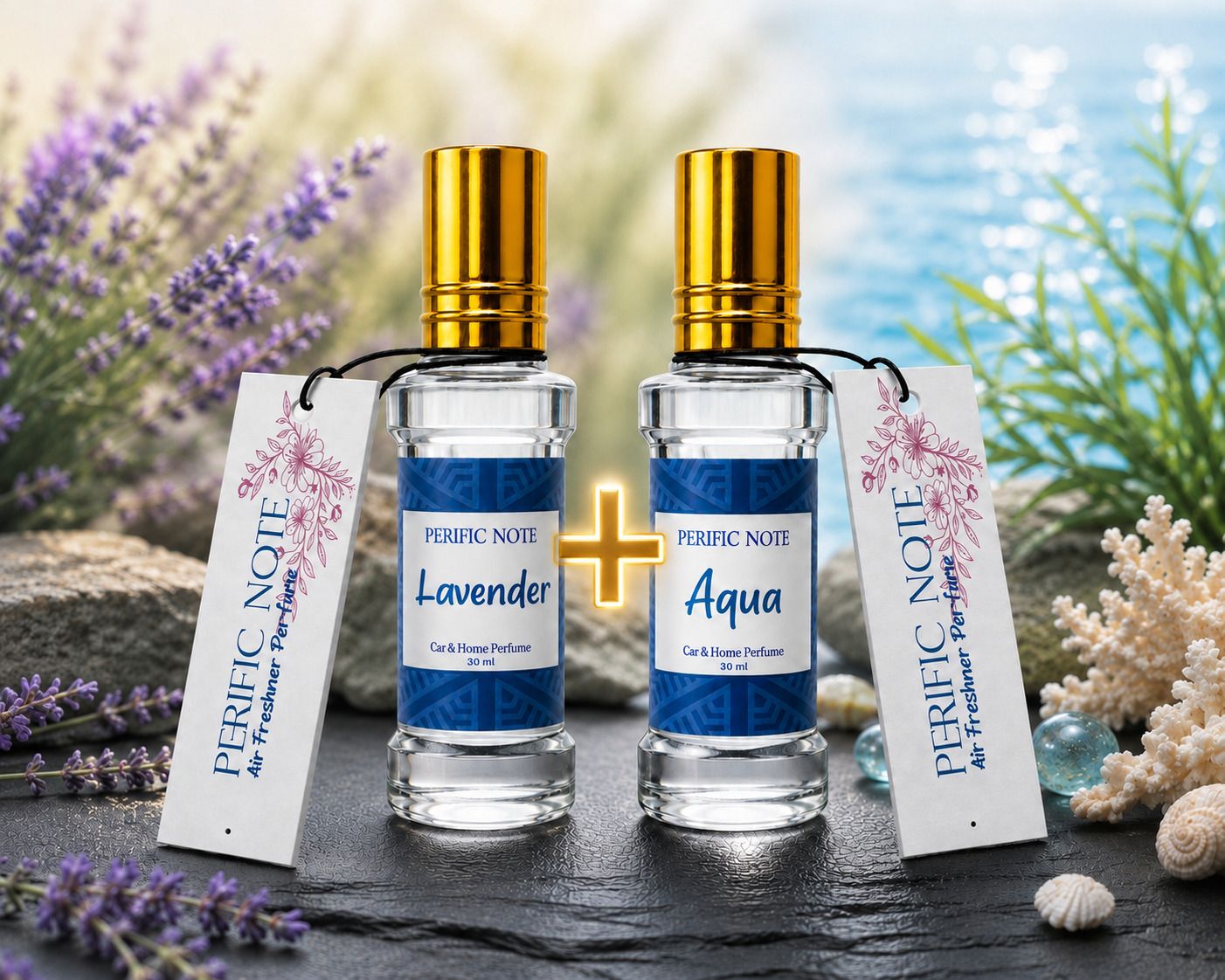 Fresh Aqua, Lavender Car Freshener Spray Hanging Card Car perfume Air Freshner-image-26