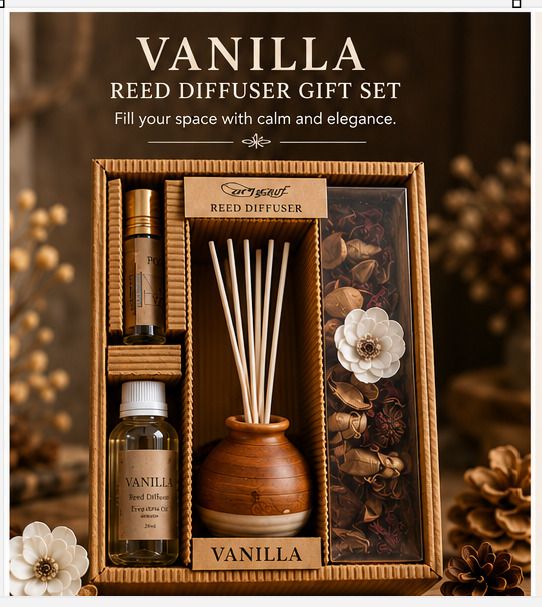mighty Vanilla Aroma Oil Reed Diffuser-picture-33