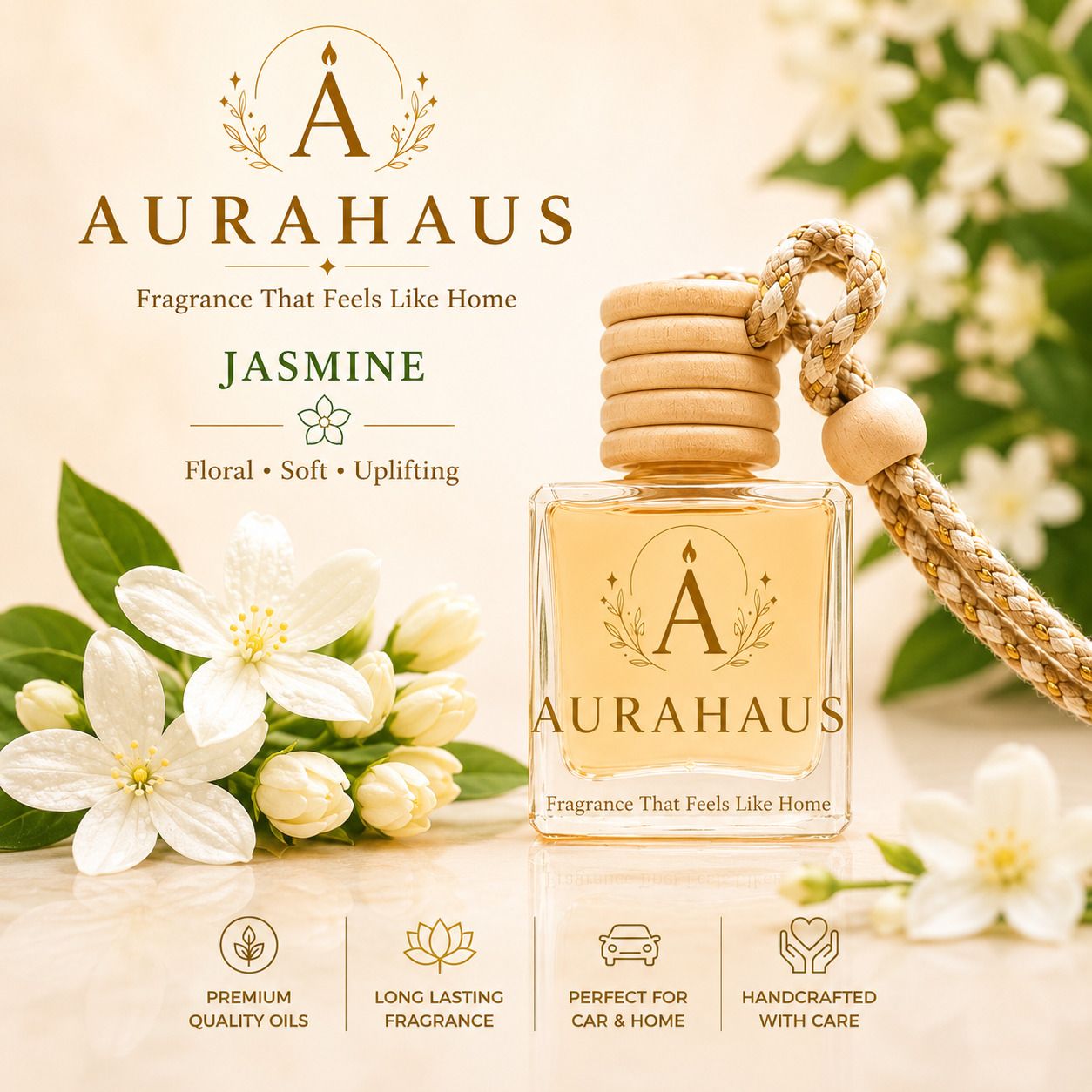 Jasmine Diffuser Jasmine Hanging Car Perfume Diffuser-image-34