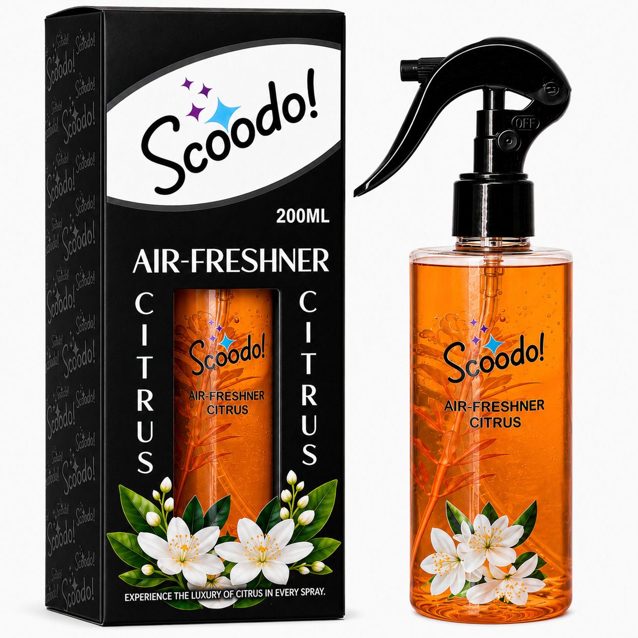 scoodo! Citrus Spray Air Freshner | Long Lasting Premium Room Freshener | Home, Office, Bathroom & Car Freshener-picture-45