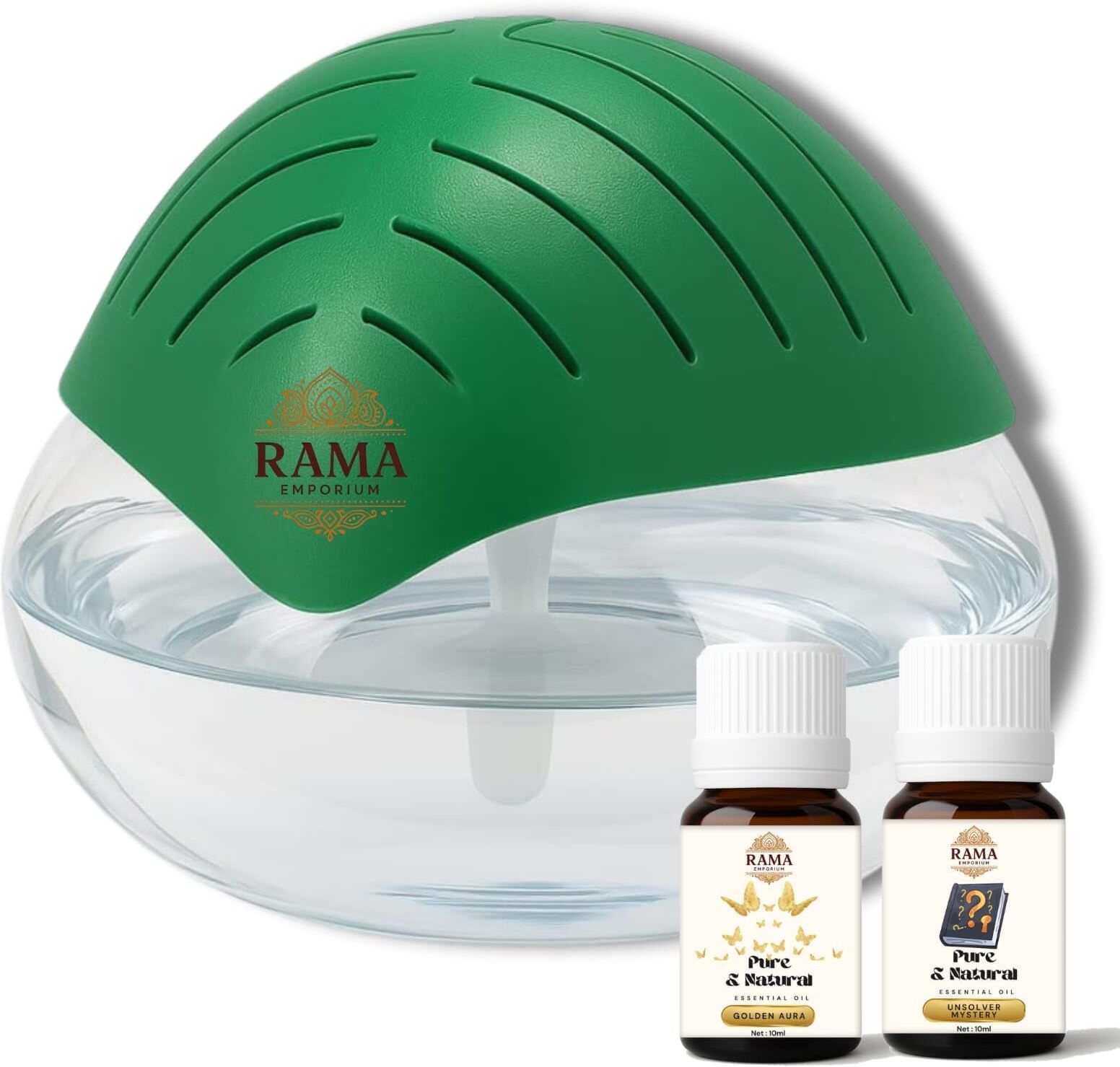 Golden Aura,Unsolver Mystery Diffuser Set 500ML Water Capacity Aroma Diffuser, Air Purifier for Soothing Indoor Atmosphere-image-25